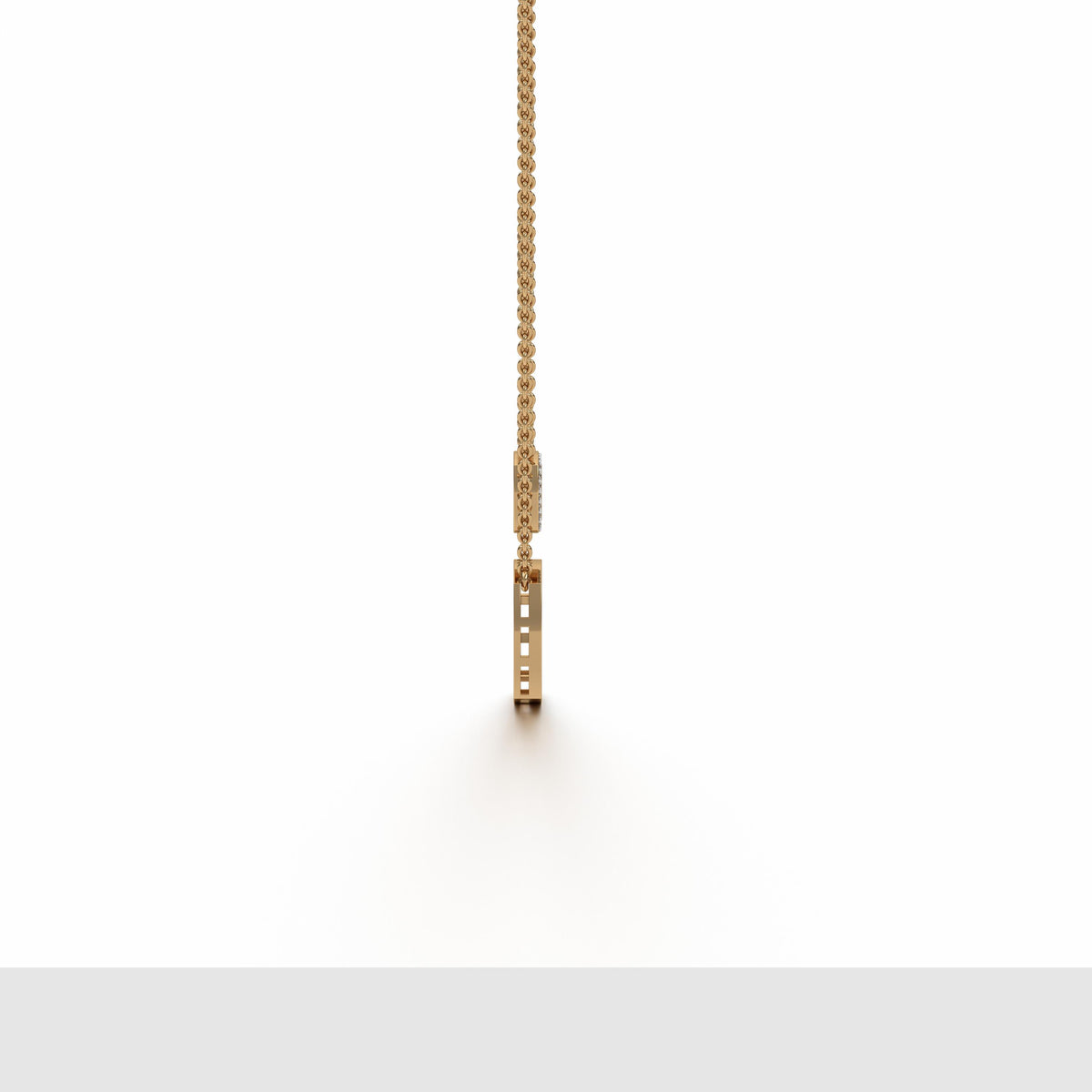 Omaira Double Chain Cushion Pendant Small