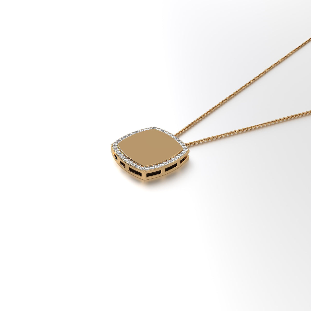 Aurm Cushion - 'With Diamond Lining' - Pendant Medium