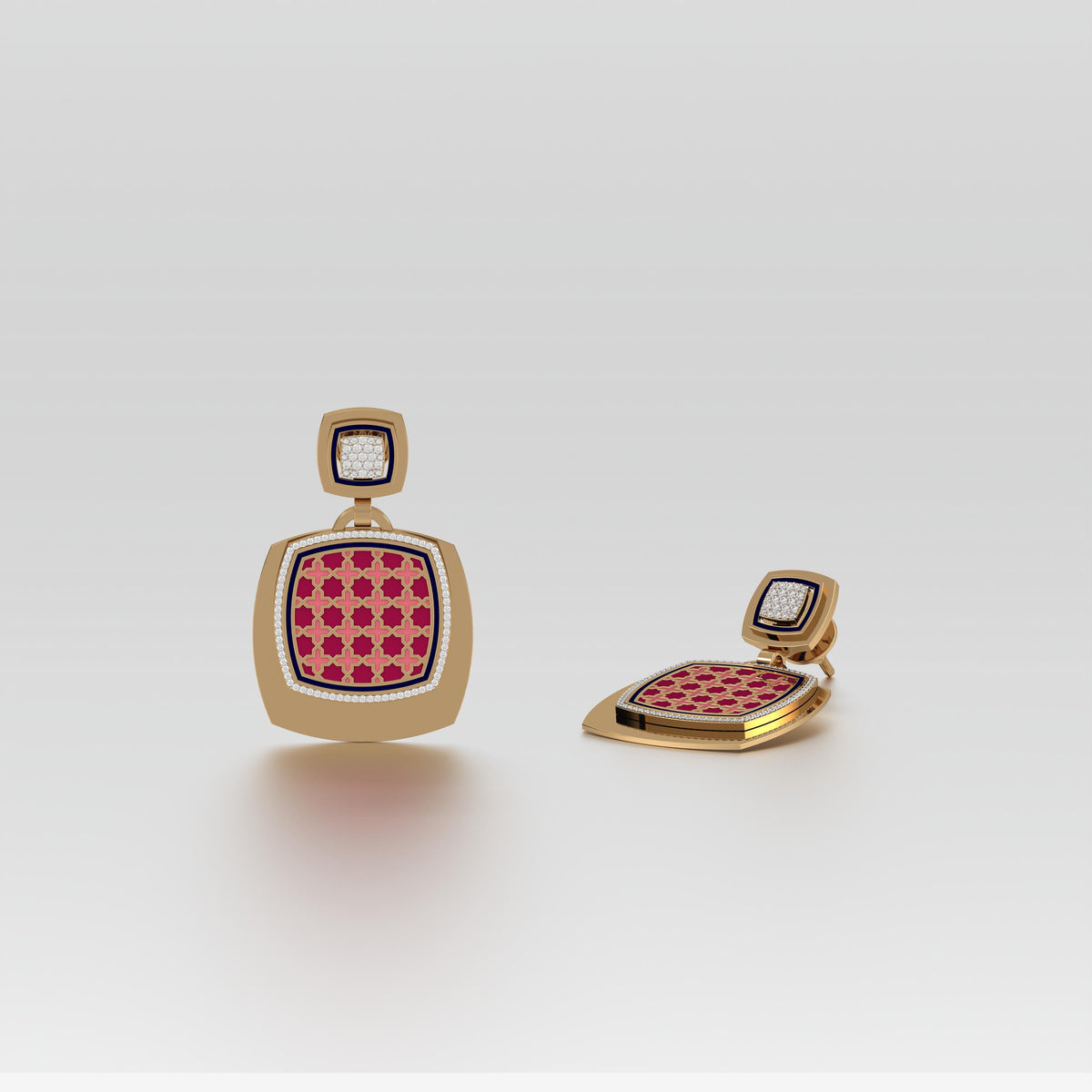 #Pattern & Color_Moroccan Zellij Cardinal Red