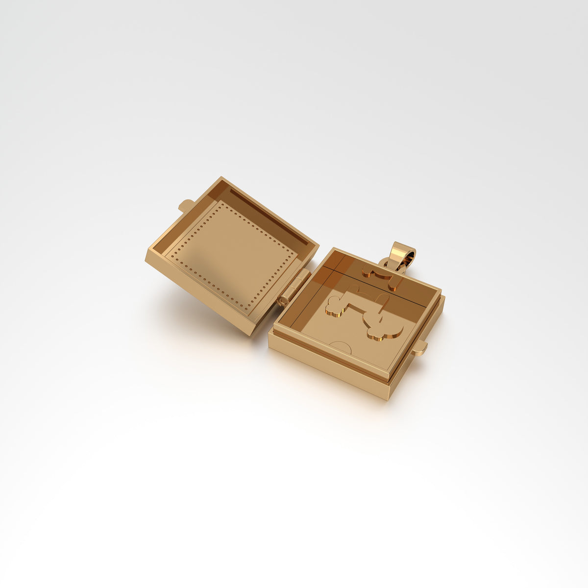 Aayat Square Taawiz with Diamond Outline Medium