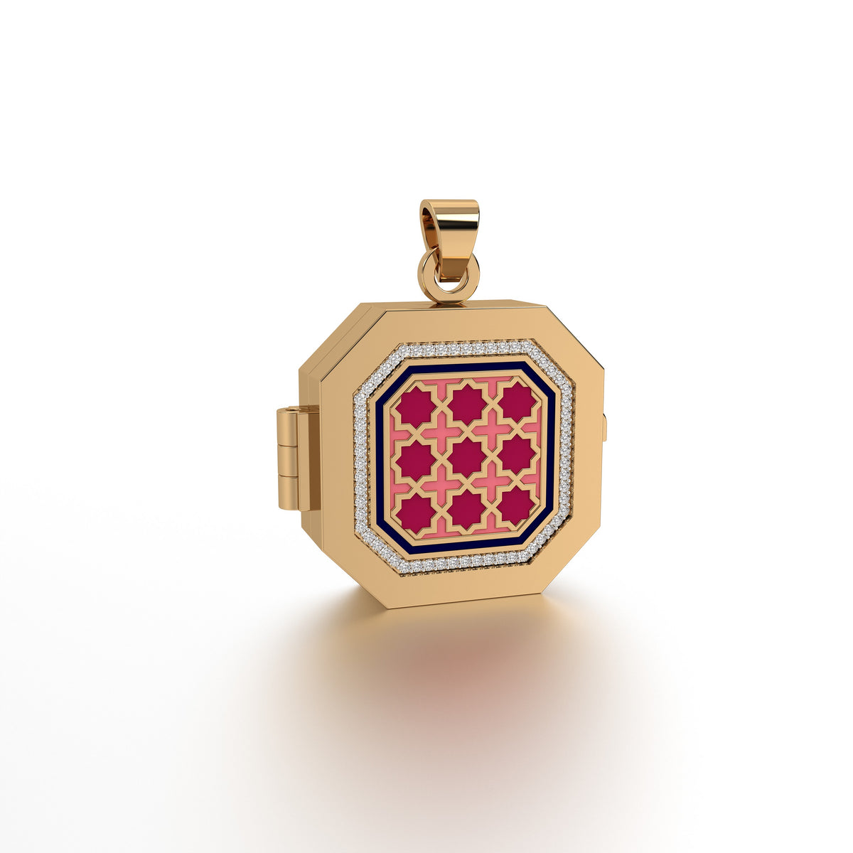 #Pattern & Color_Moroccan Zellij Cardinal Red