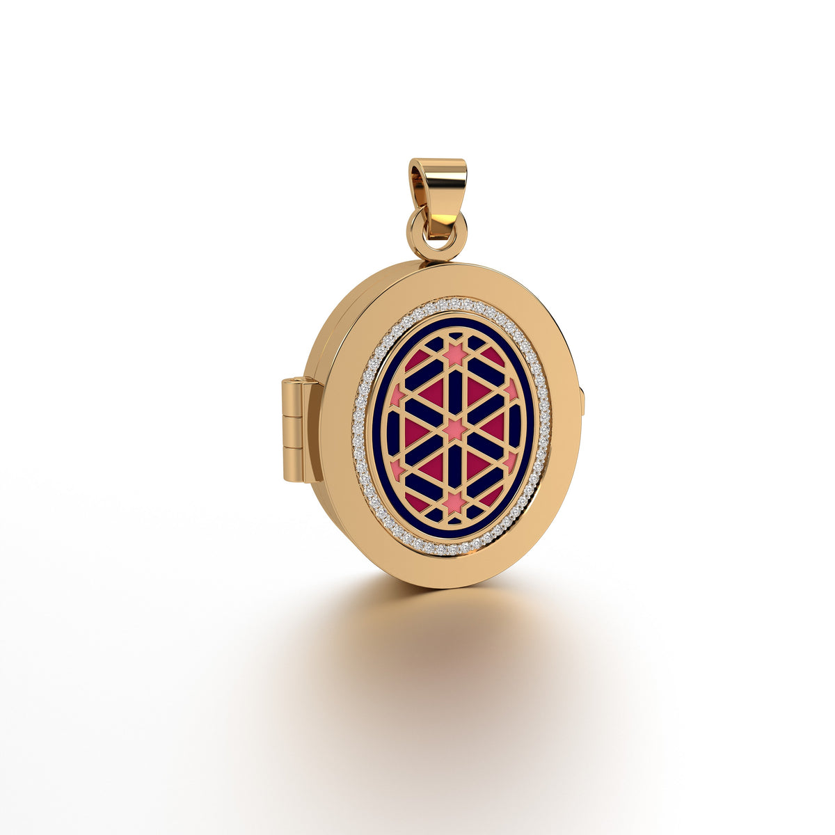 #Pattern & Color_Persian Girih Cardinal Red