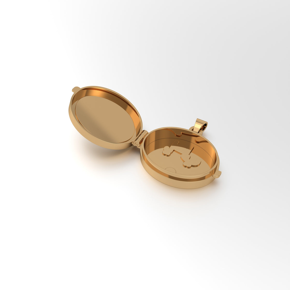 Aayat Horizontal Oval Taawiz with Diamond Outline Medium