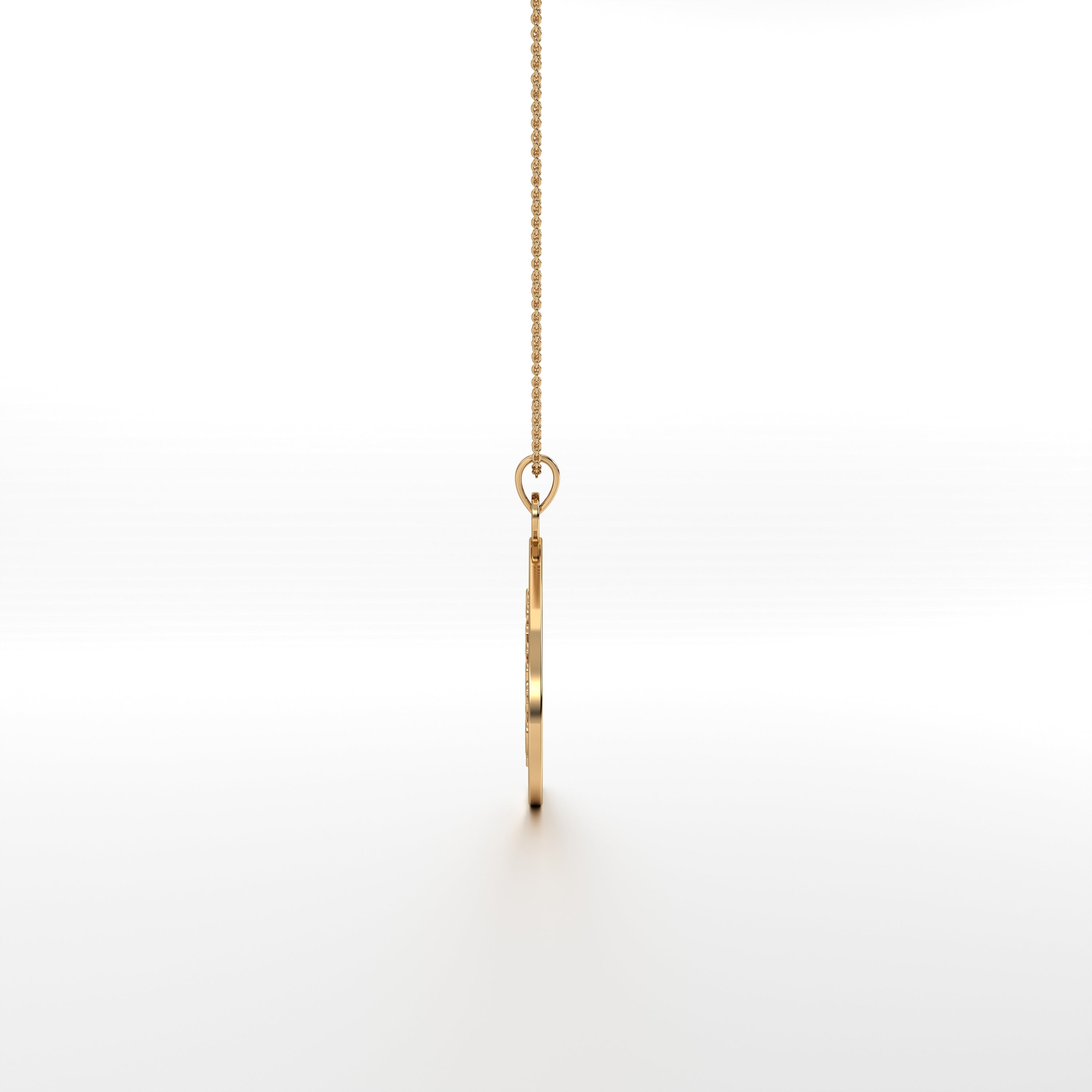 Parna Ganesha - Leaf Gold Pendant