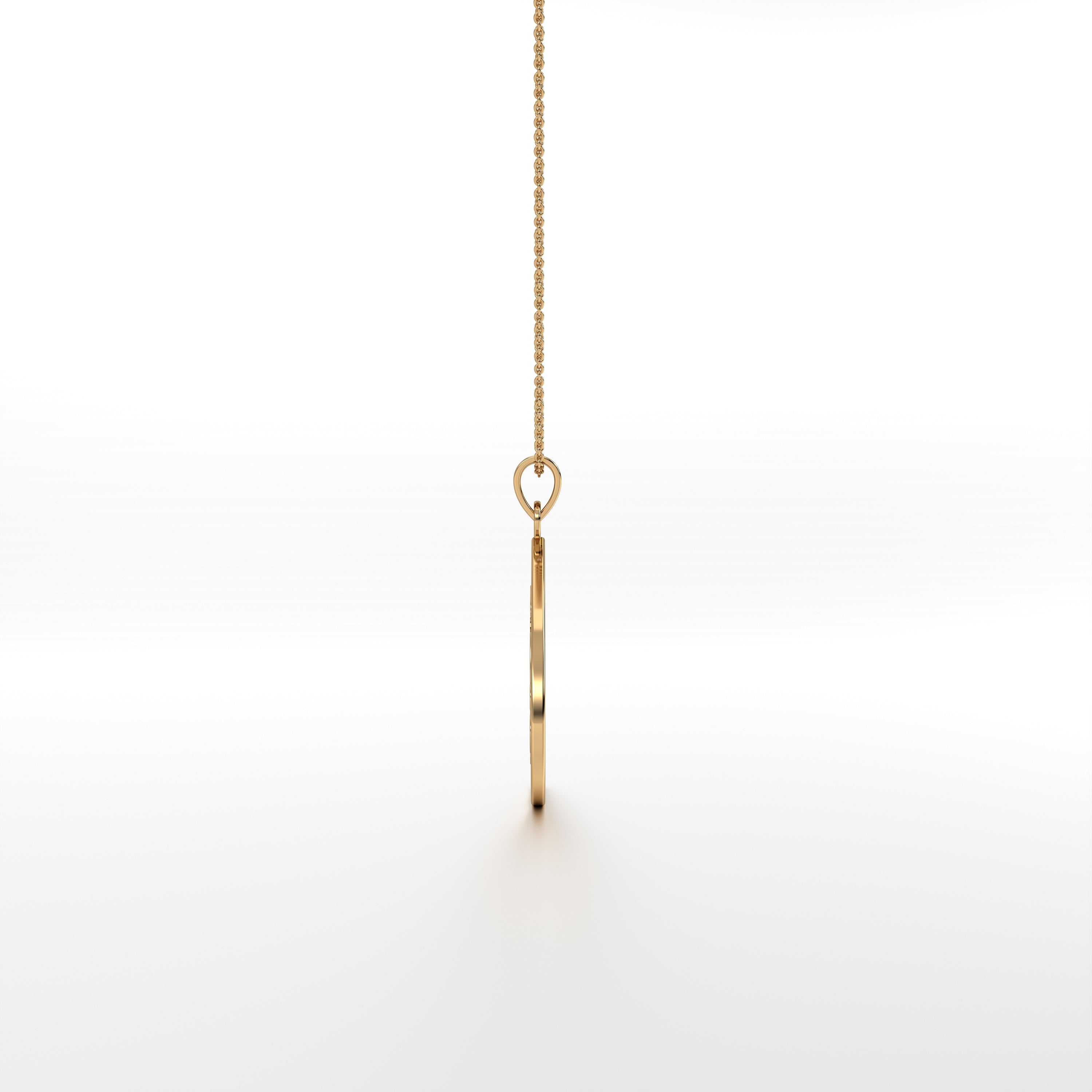 Parna Ganesha - Leaf Gold Pendant with Diamond Detailing