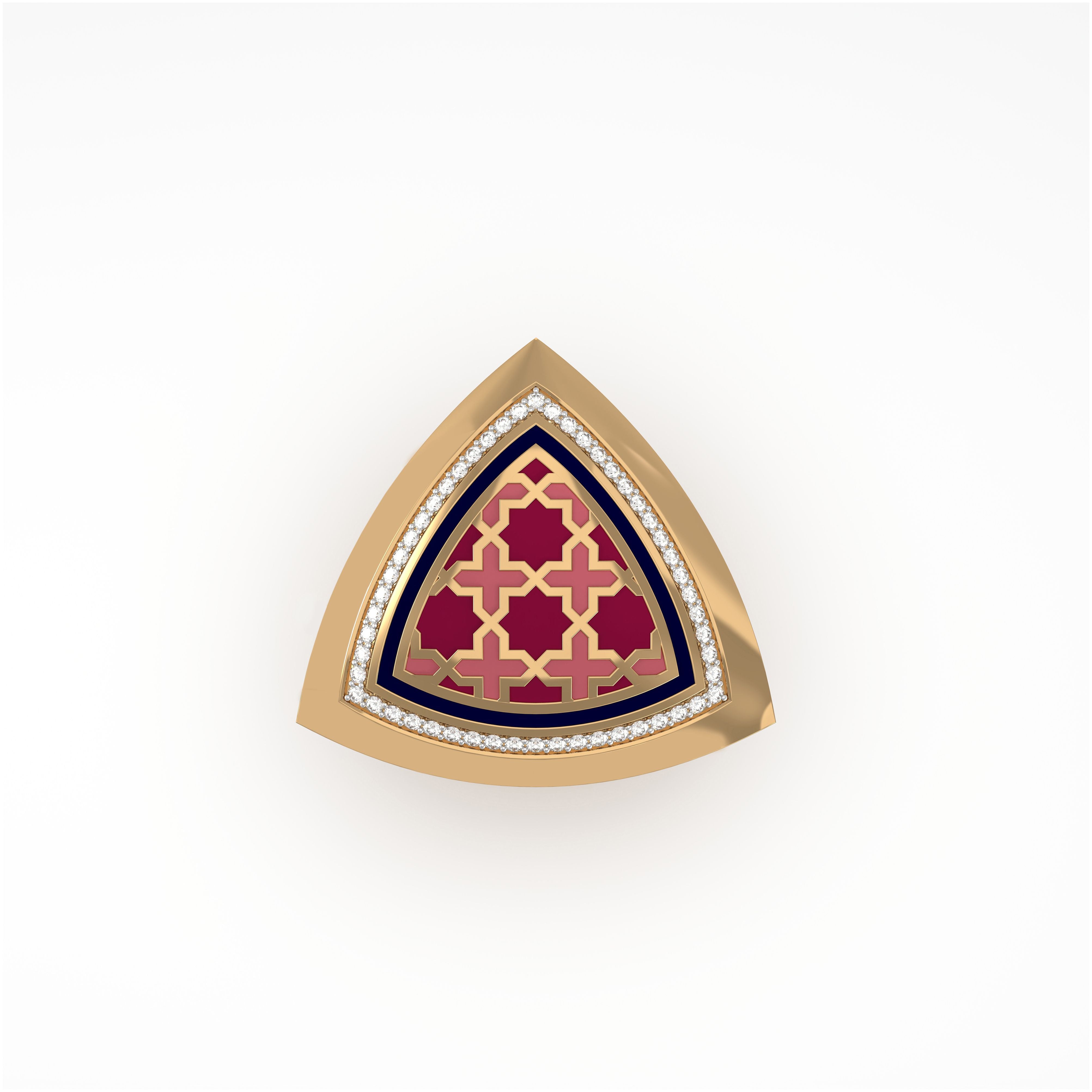 #Pattern & Color_Moroccan Zellij Cardinal Red