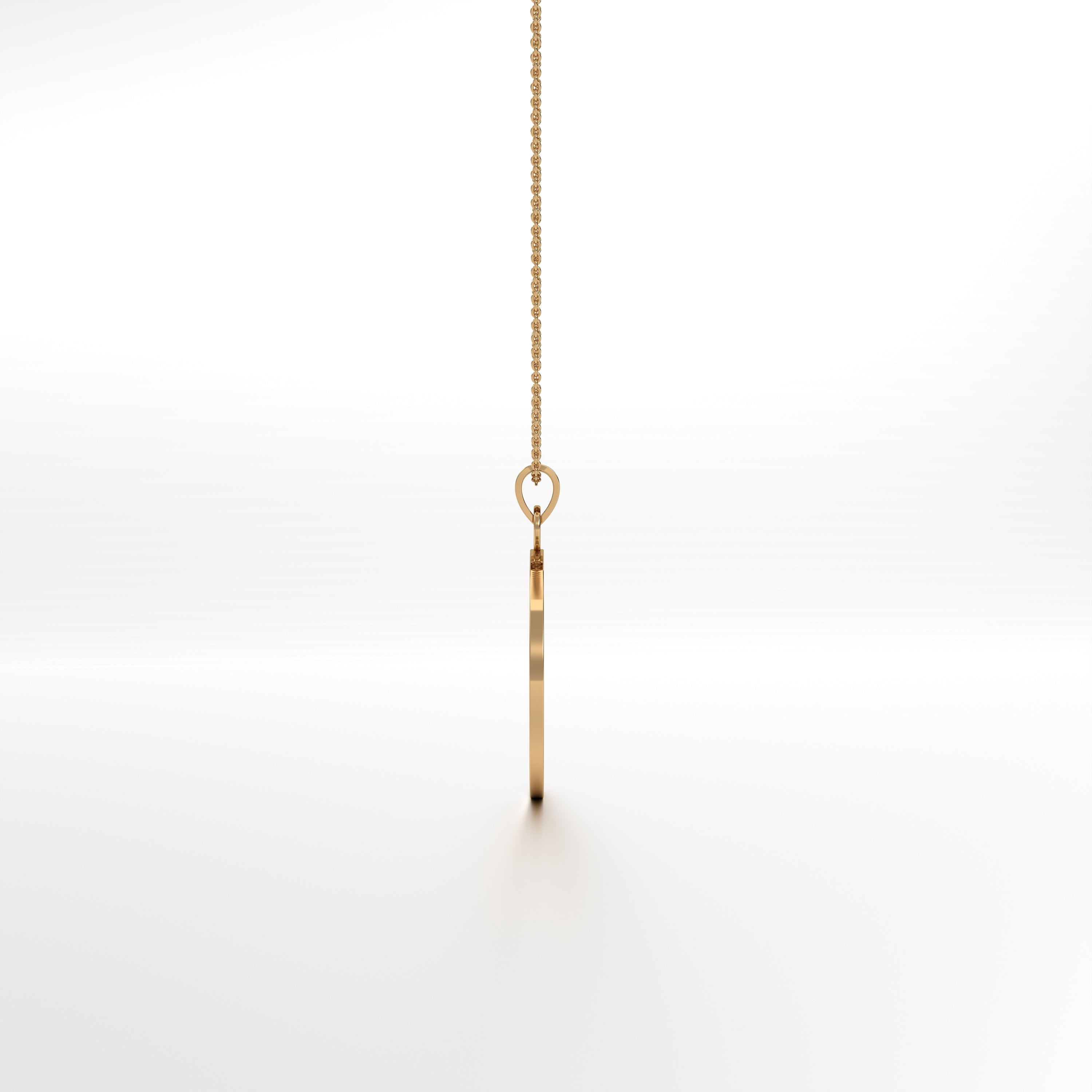 Padma Ganesha - Round Gold Pendant