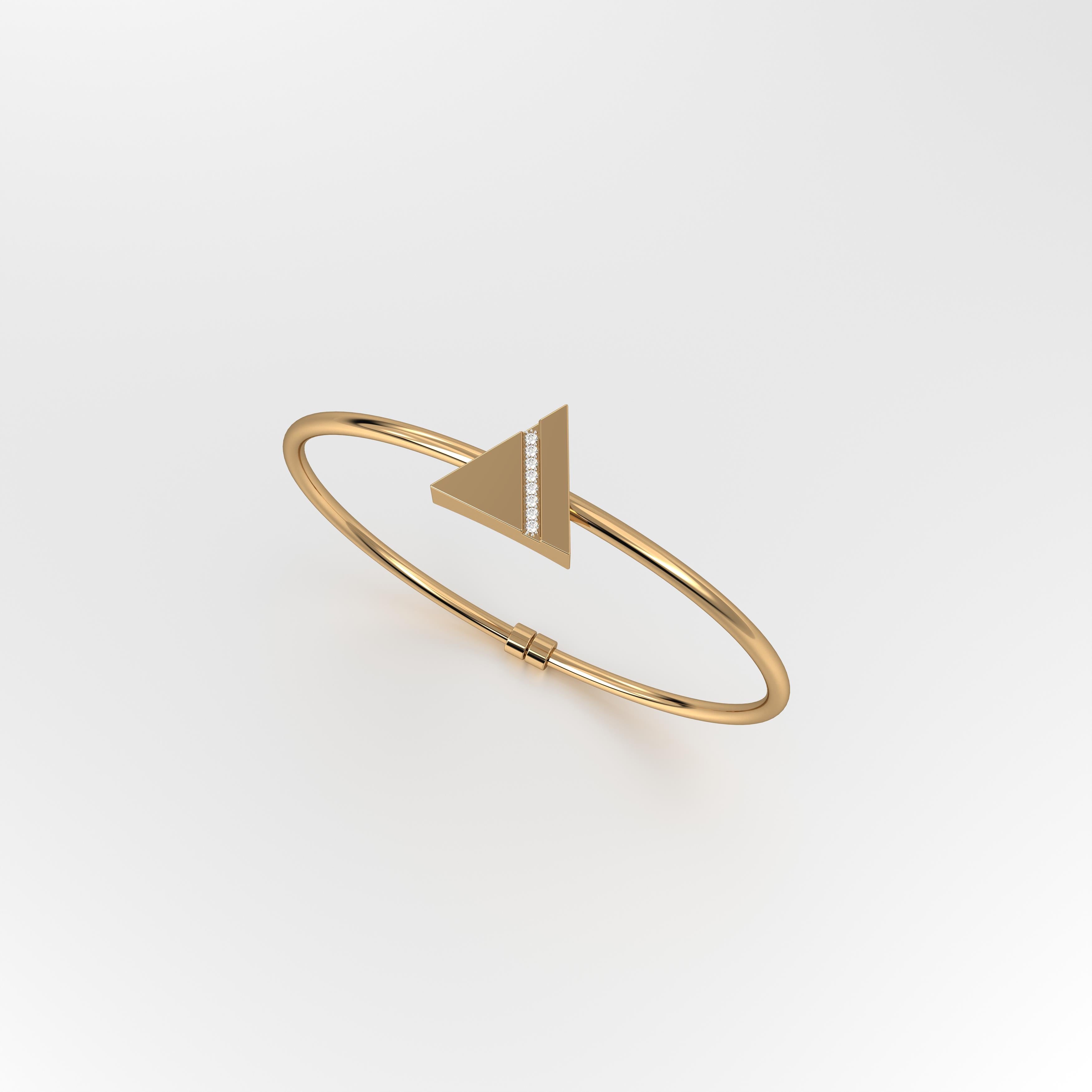 Aurm Triangle - 'Set the bar' - Bracelet Medium