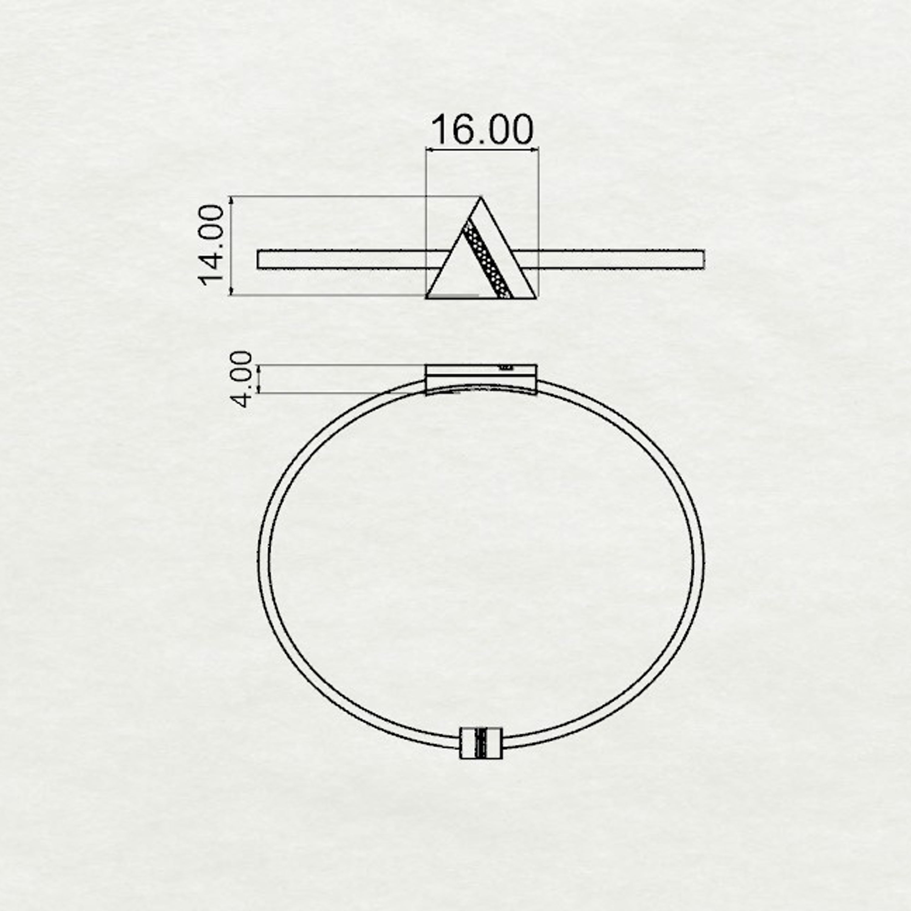 Aurm Triangle - 'Set the bar' - Bracelet Medium