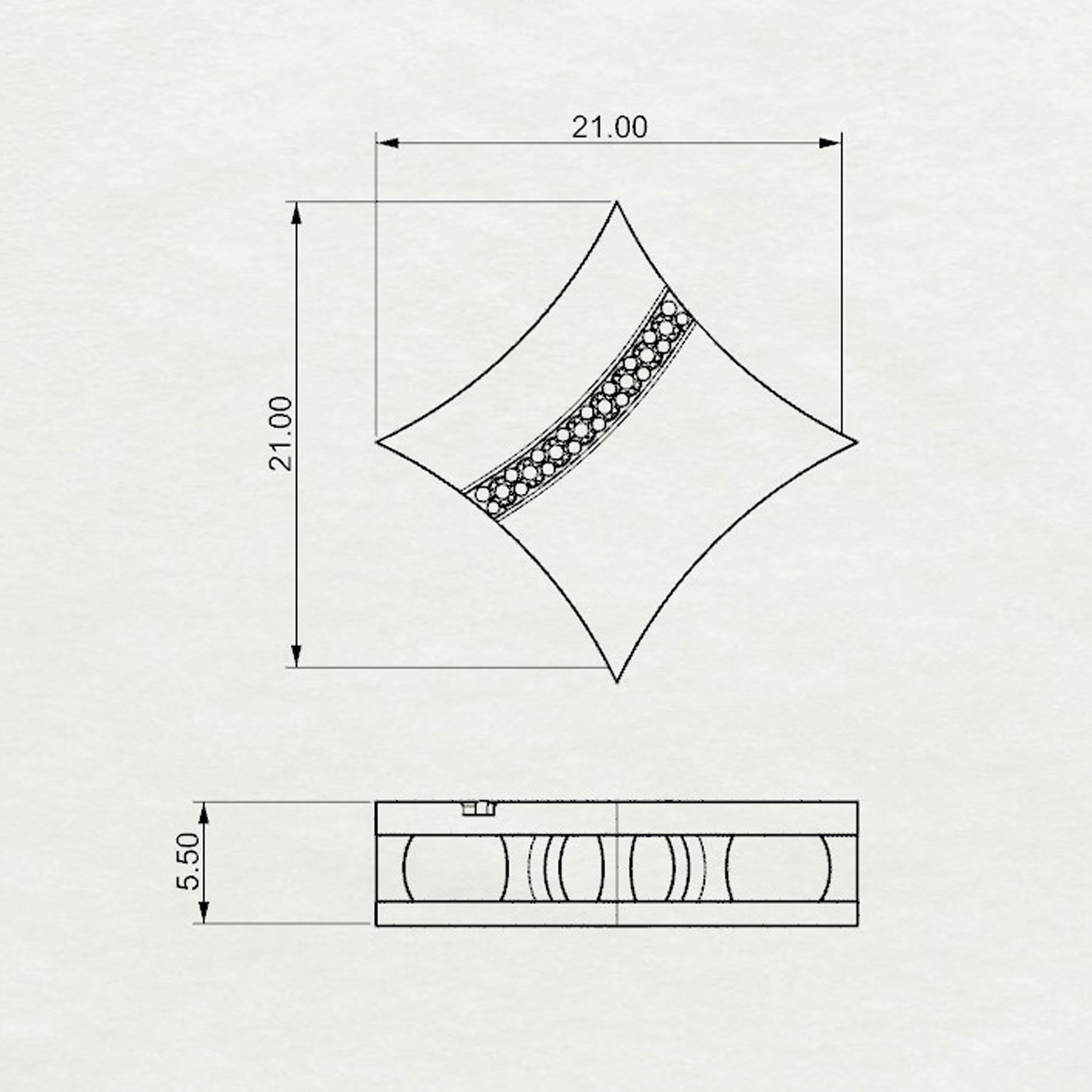 Aurm Kite - 'Set the bar' - Pendant Medium