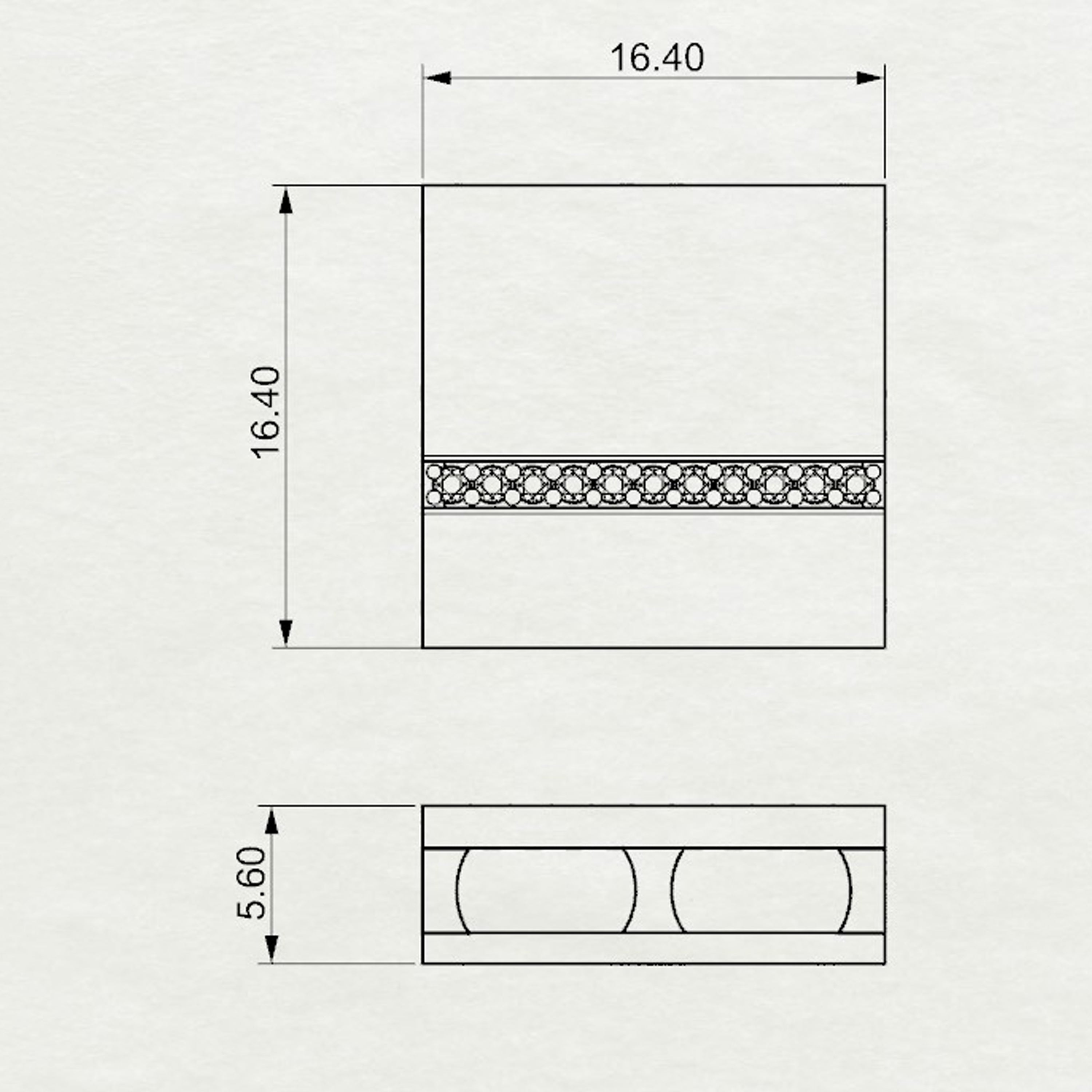 Aurm Square - 'Set the bar' - Pendant Medium