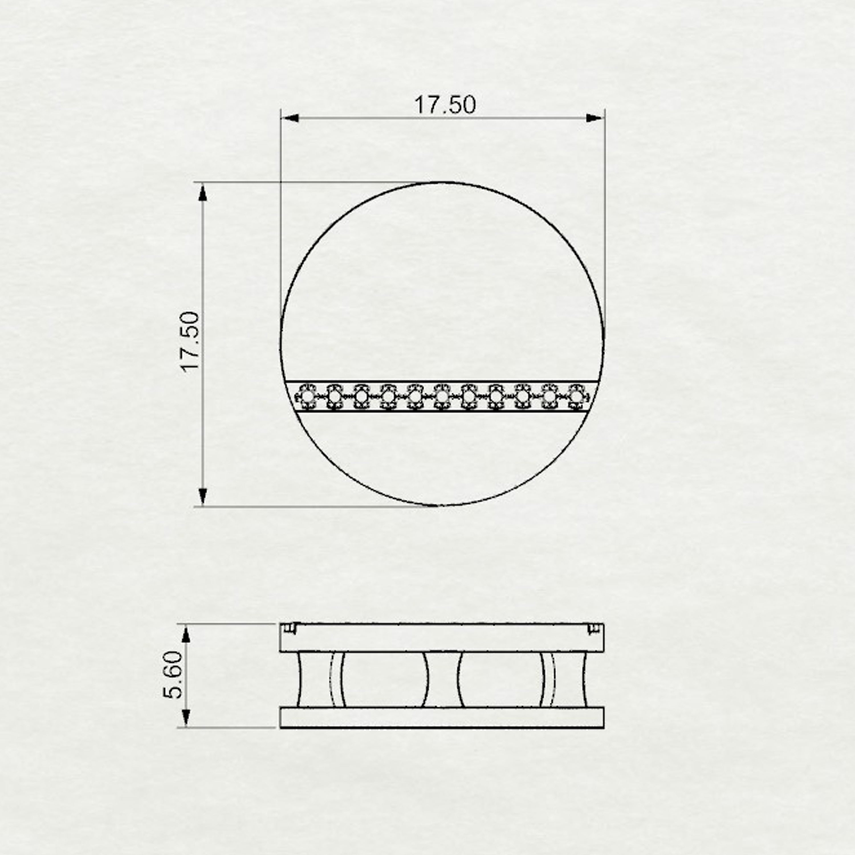 Aurm Circle - 'Set the bar' - Pendant Medium