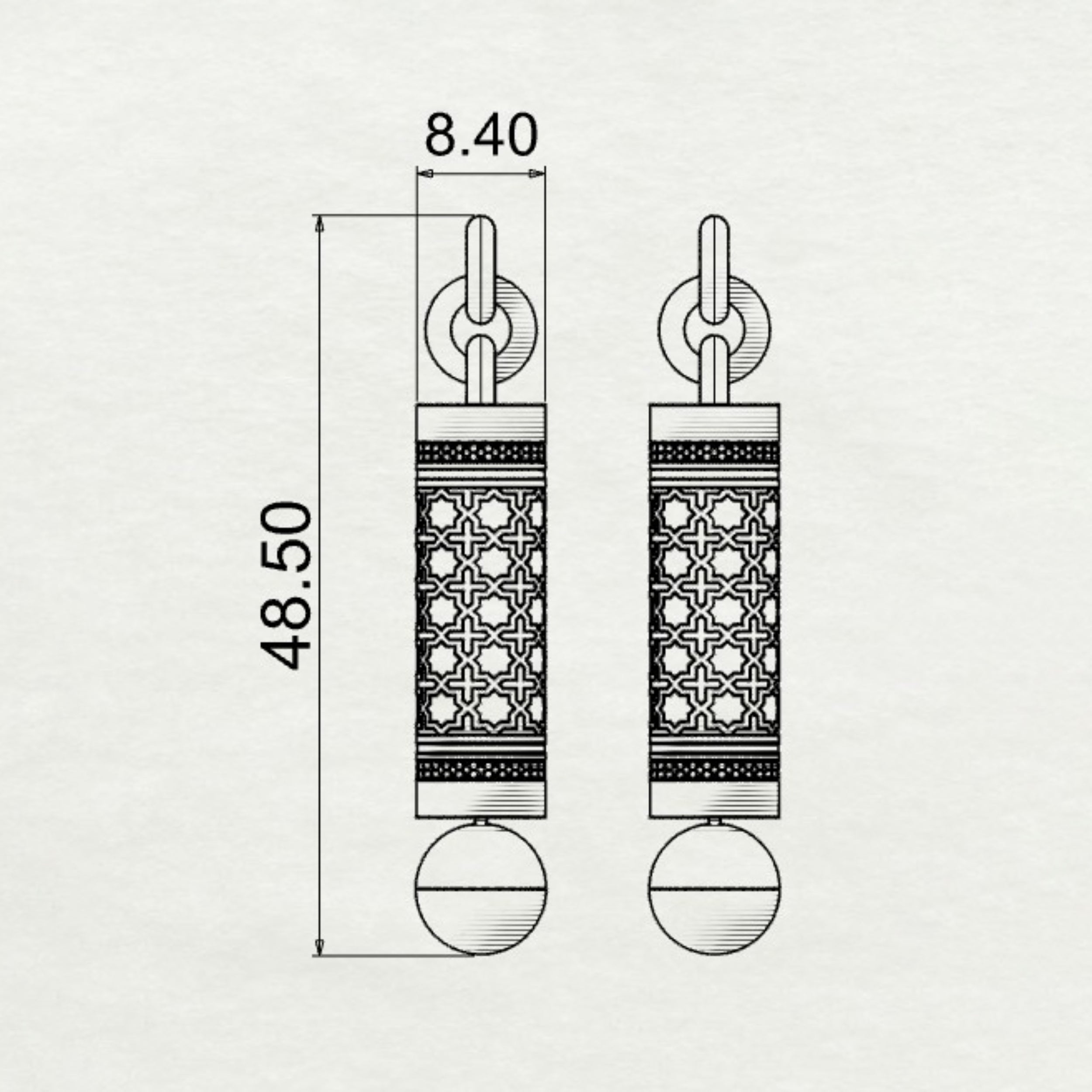 Selina Barrel Earrings Small