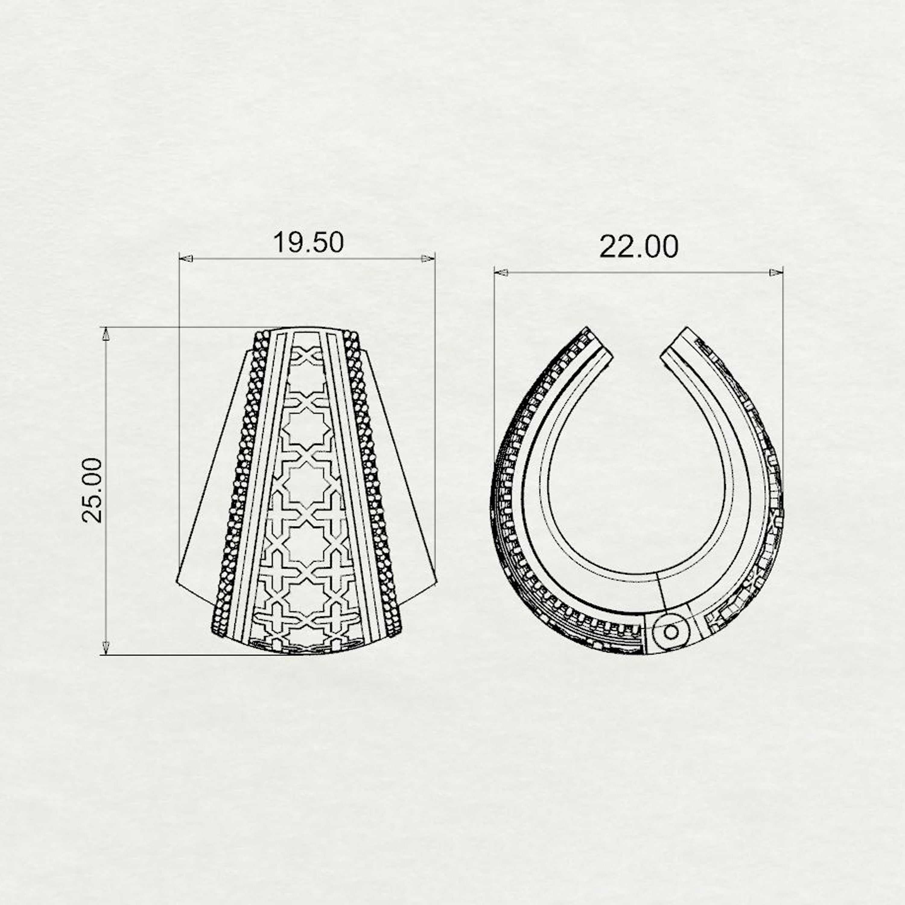 Selina Tapered Hoops Medium