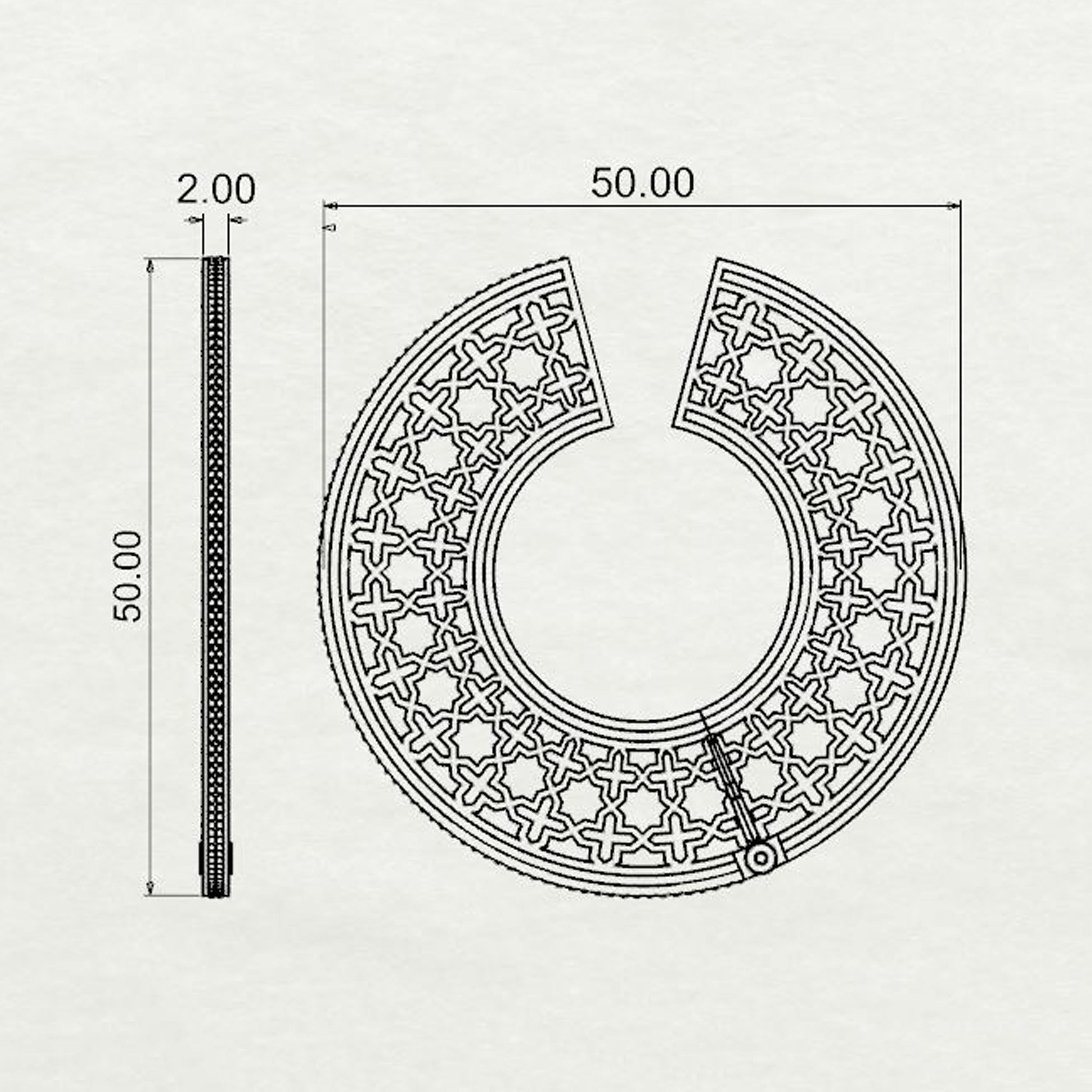 Naaz Circular Hoops Large