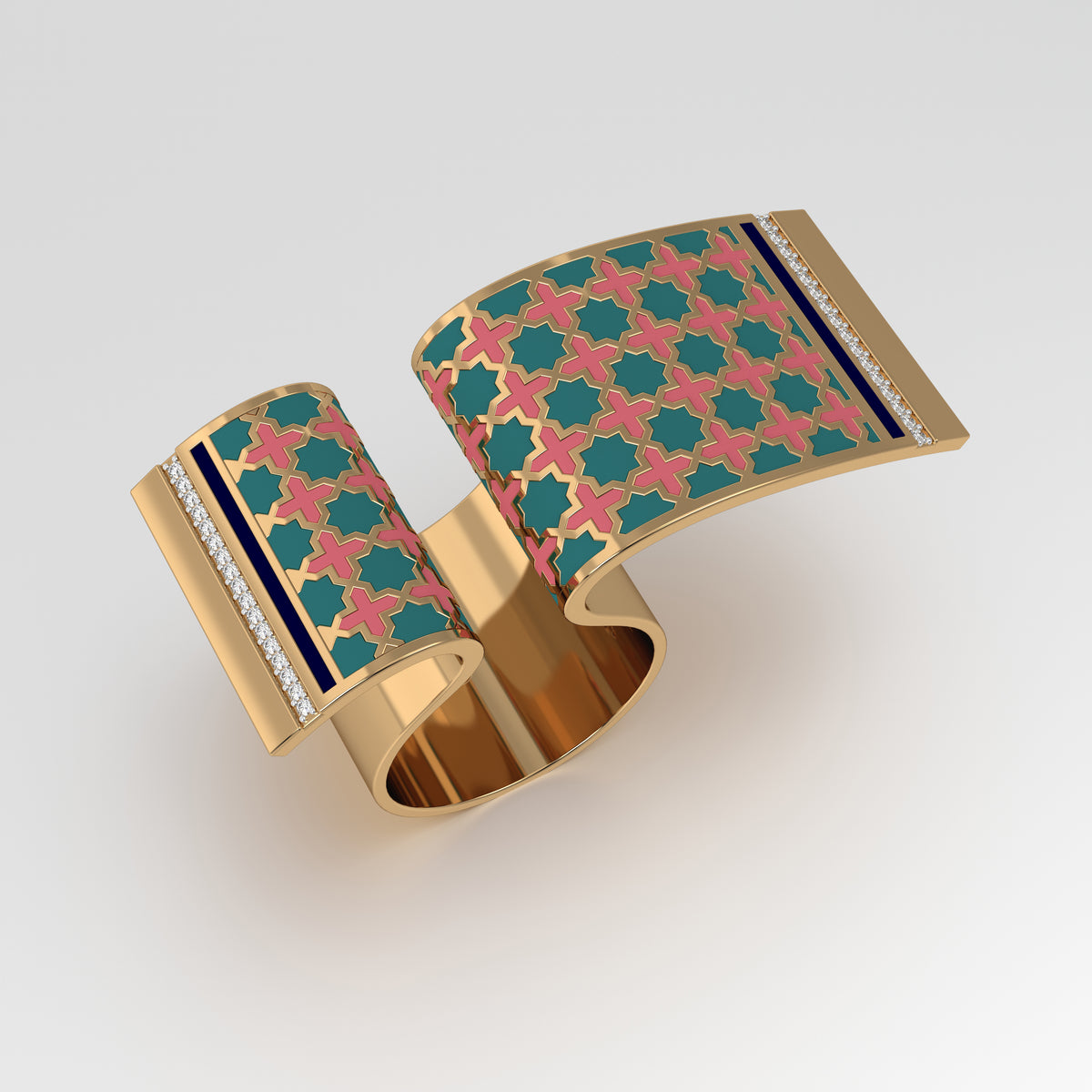 Alaara Open Book Fold Ring Medium