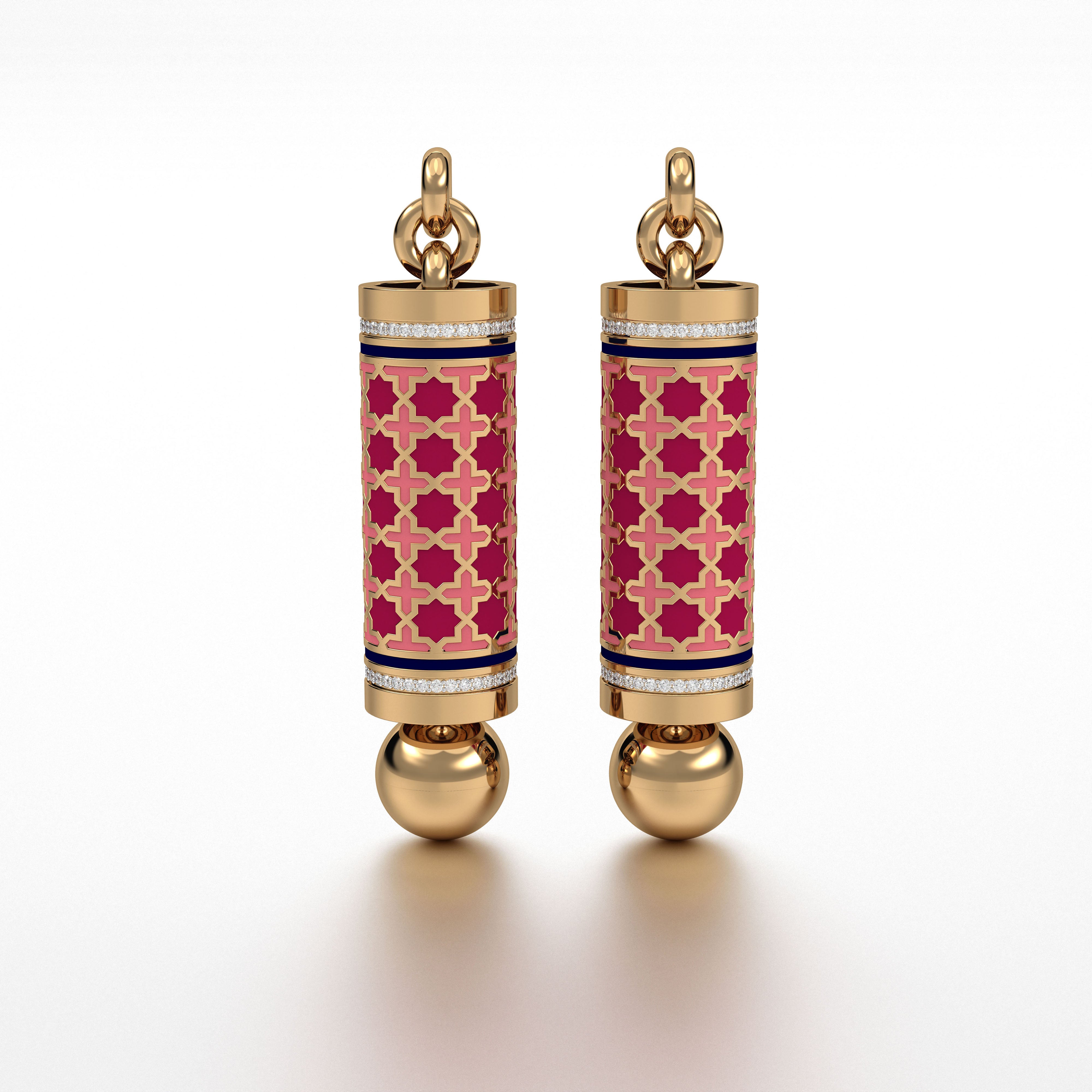 #Pattern & Color_Moroccan Zellij Cardinal Red