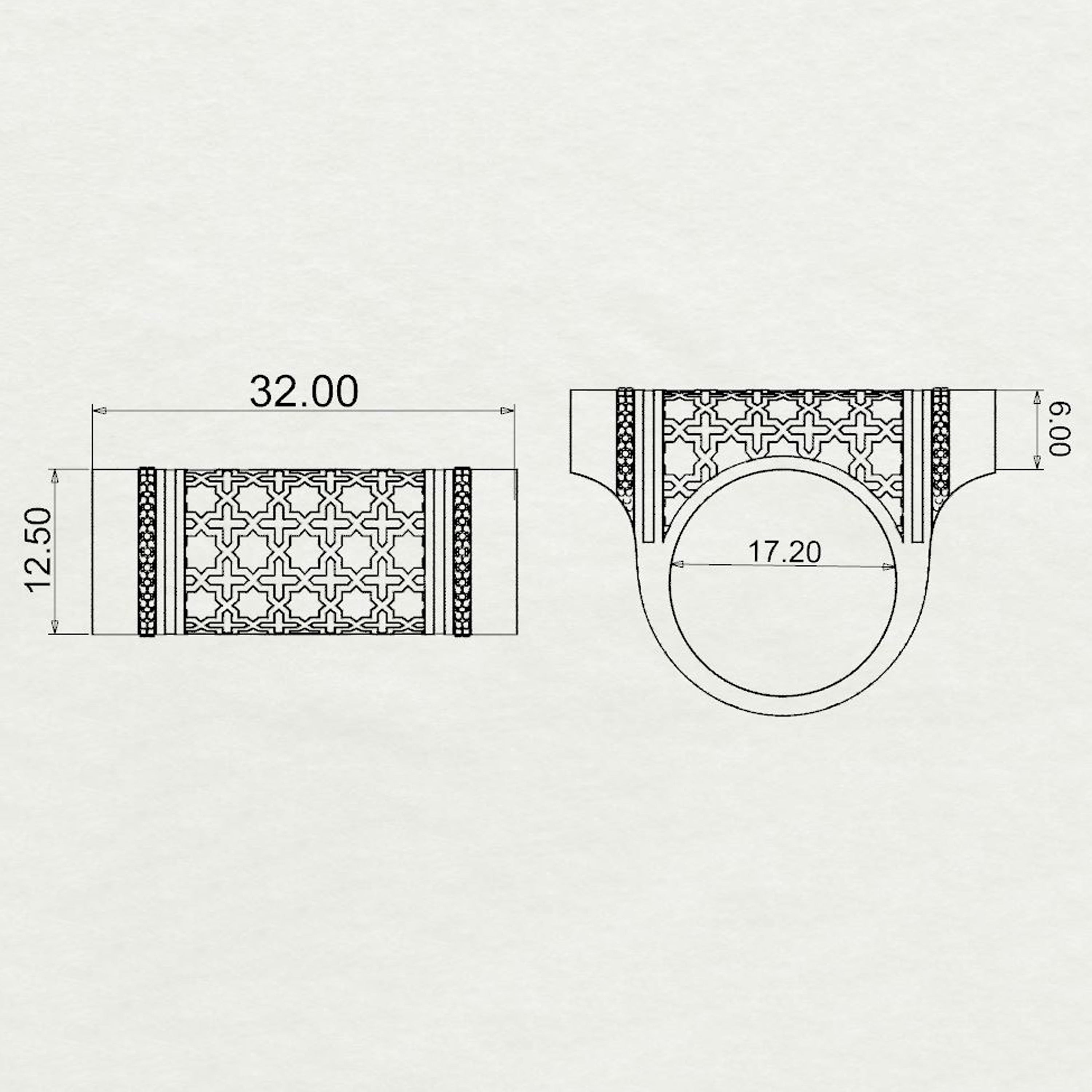 Selina Horizontal Barrel Ring Medium