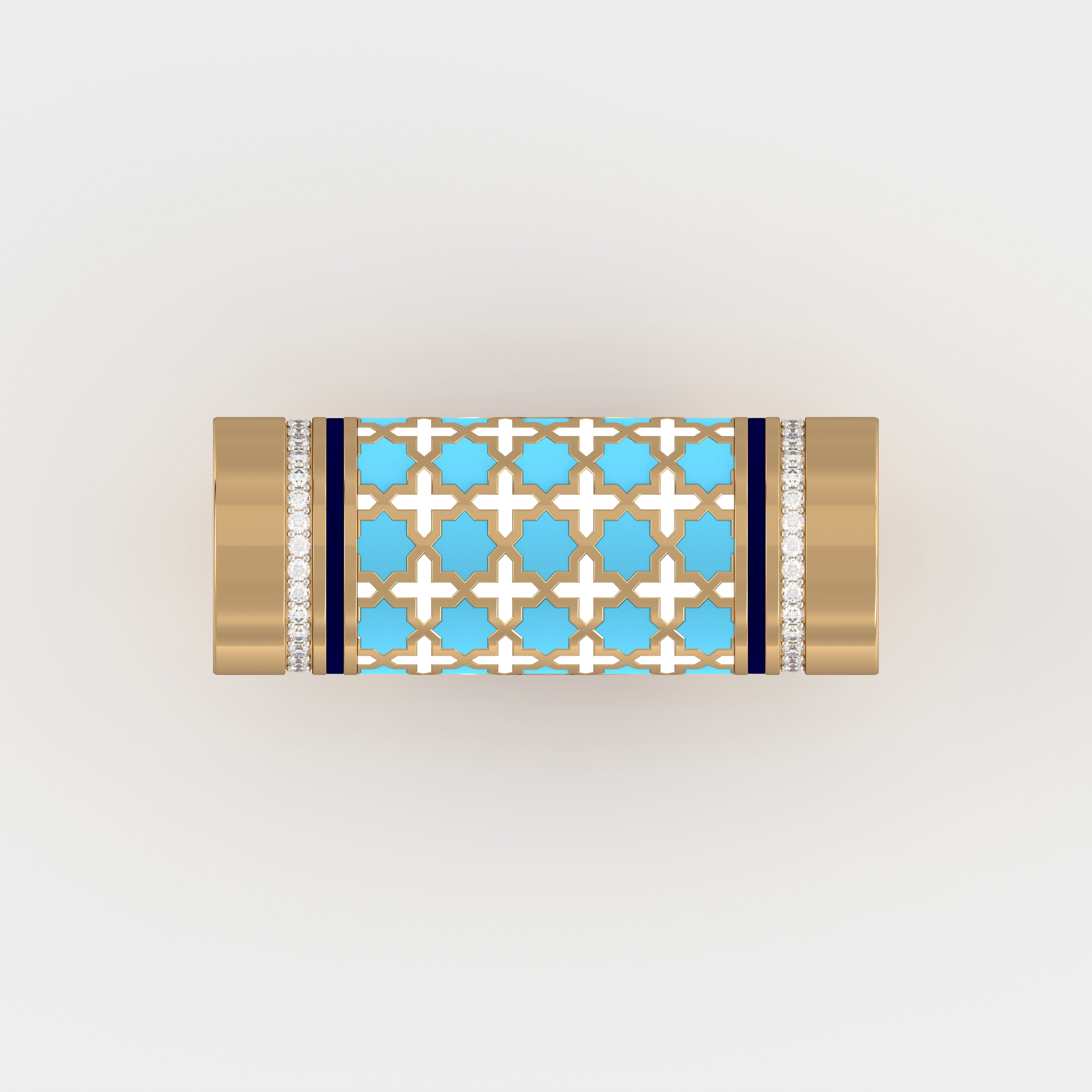 #Pattern & Color_moroccan zellij skyblue