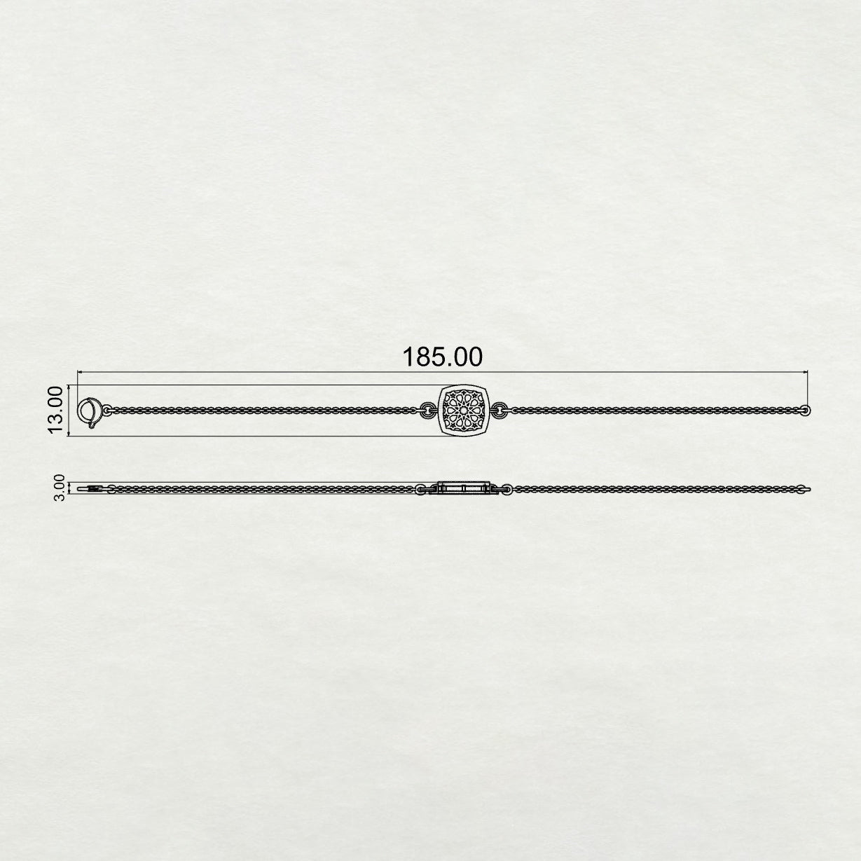 Abeer Cushion Filigree Coin loose Bracelets