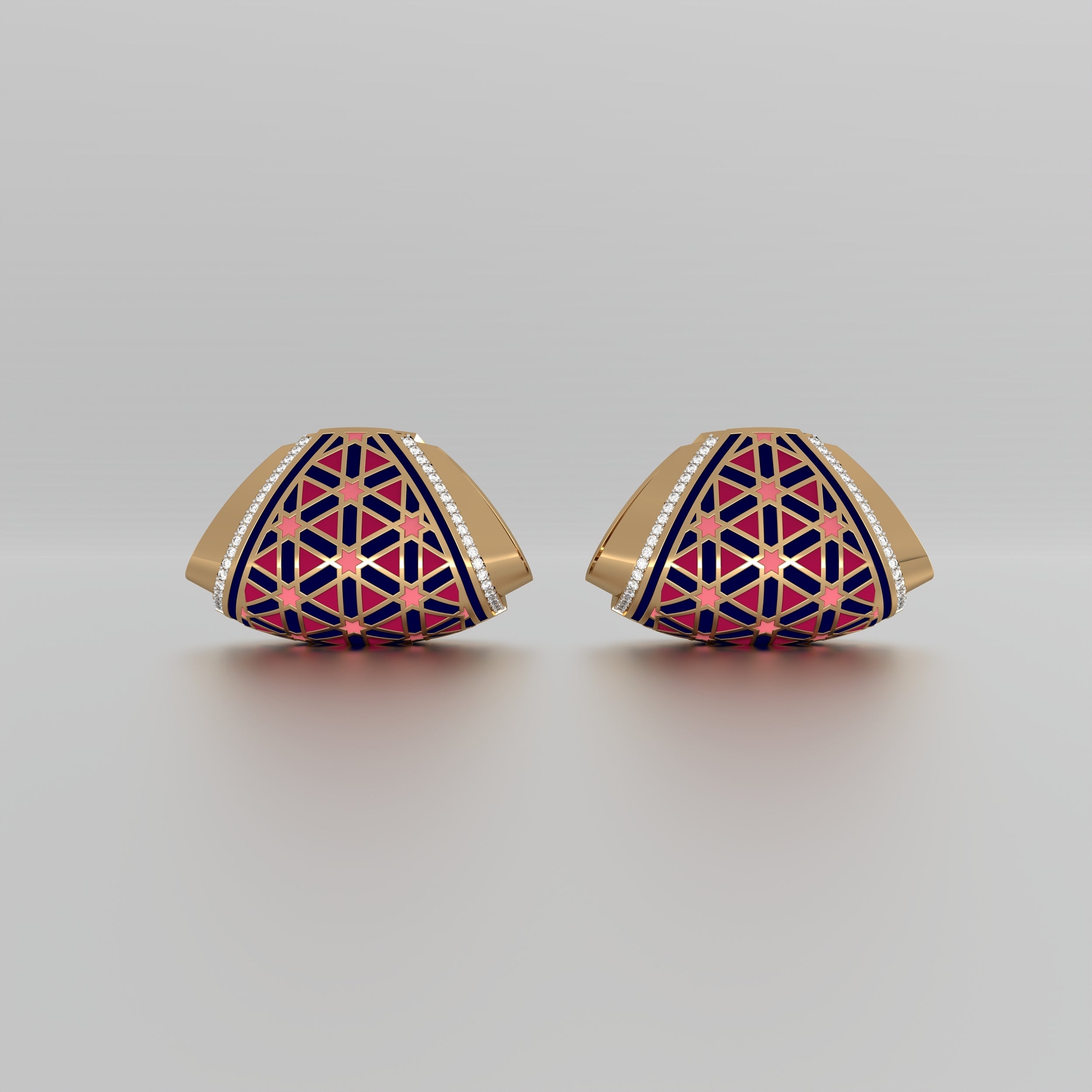 #Pattern & Color_Persian Girih Cardinal Red