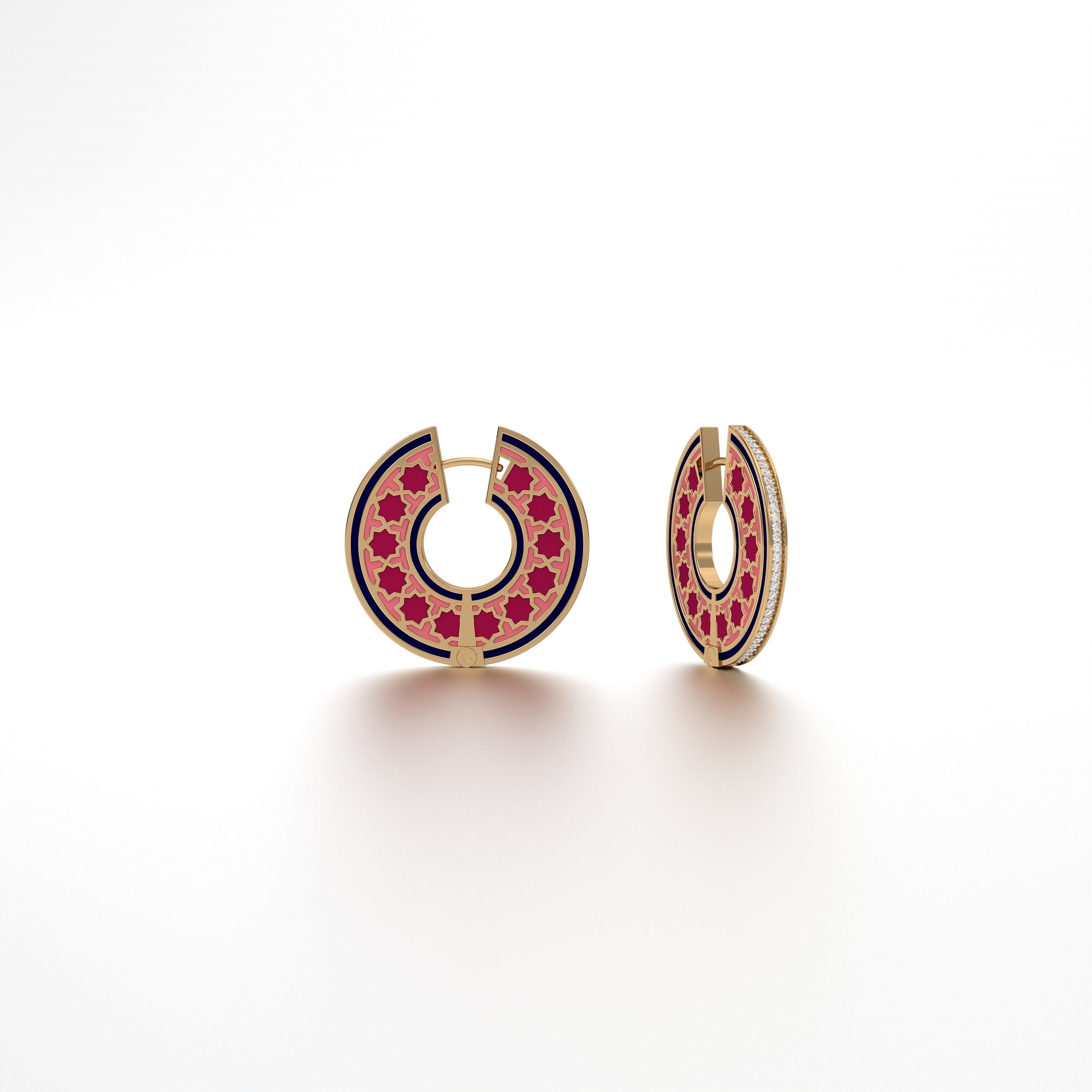 #Pattern & Color_Moroccan Zellij Cardinal Red