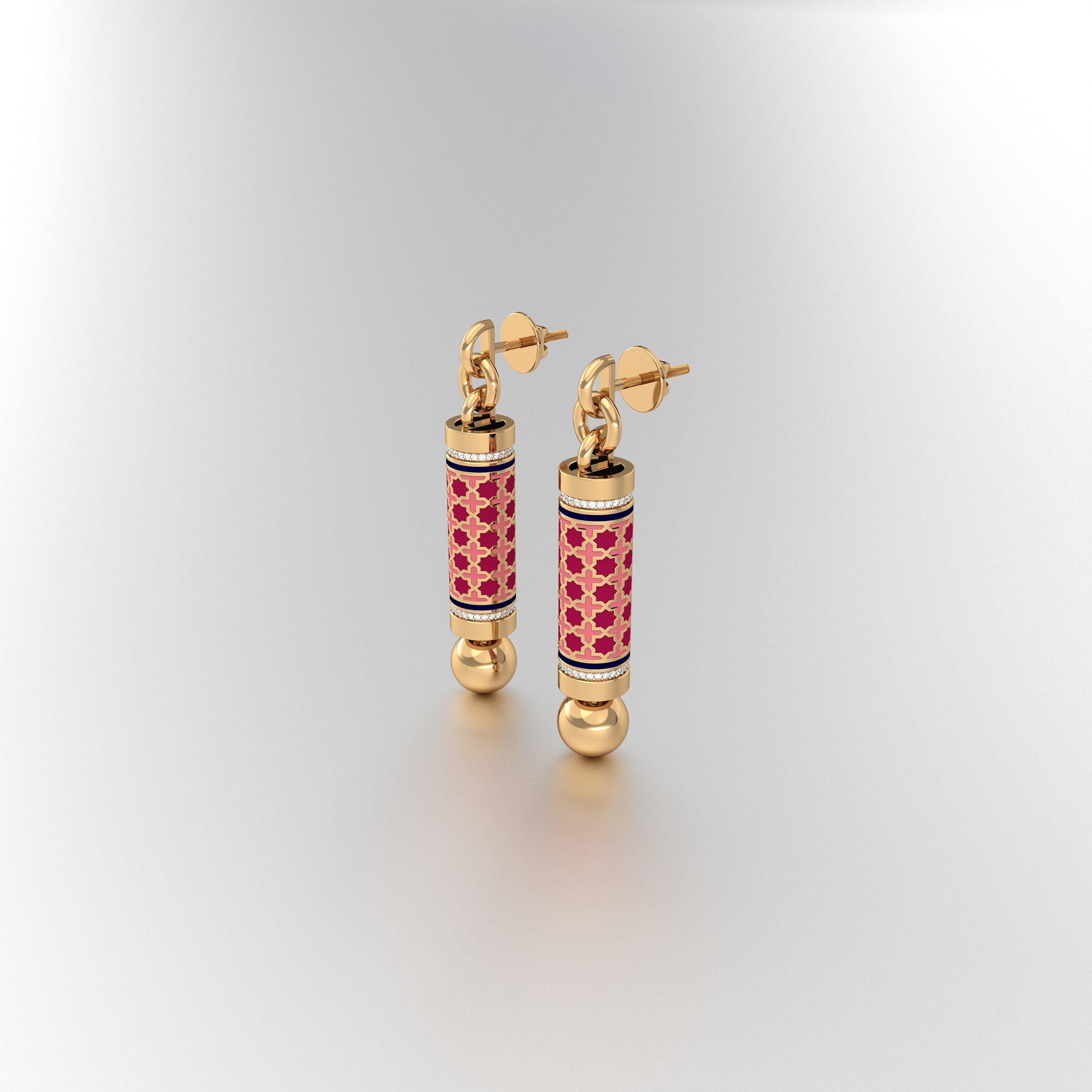 #Pattern & Color_Moroccan Zellij Cardinal Red