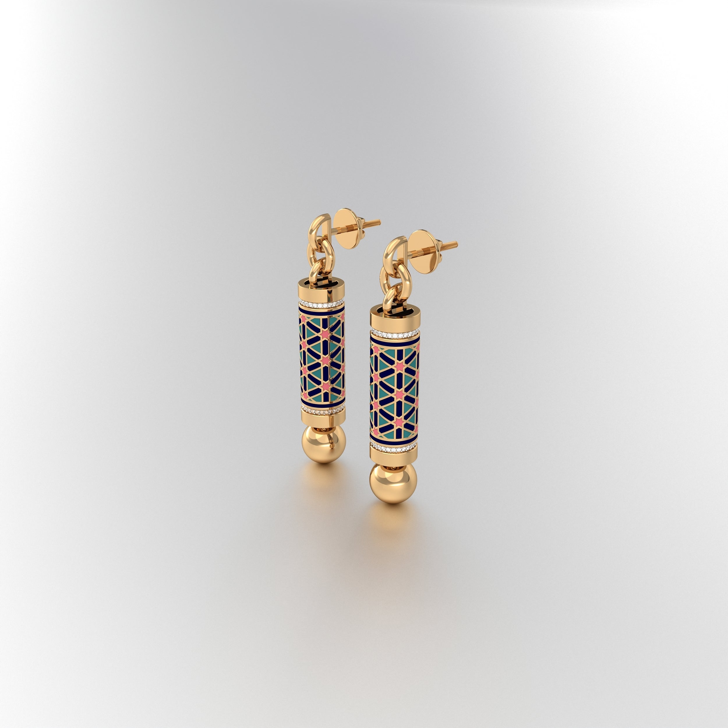 #Pattern & Color_Persian Girih Pastel Turquoise