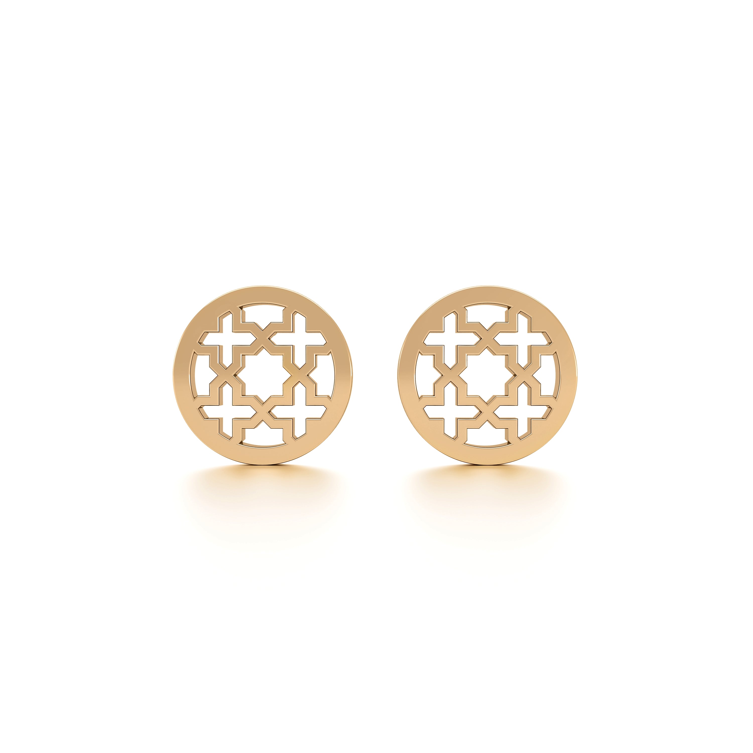 Abeer Round Filigree Coin Earring