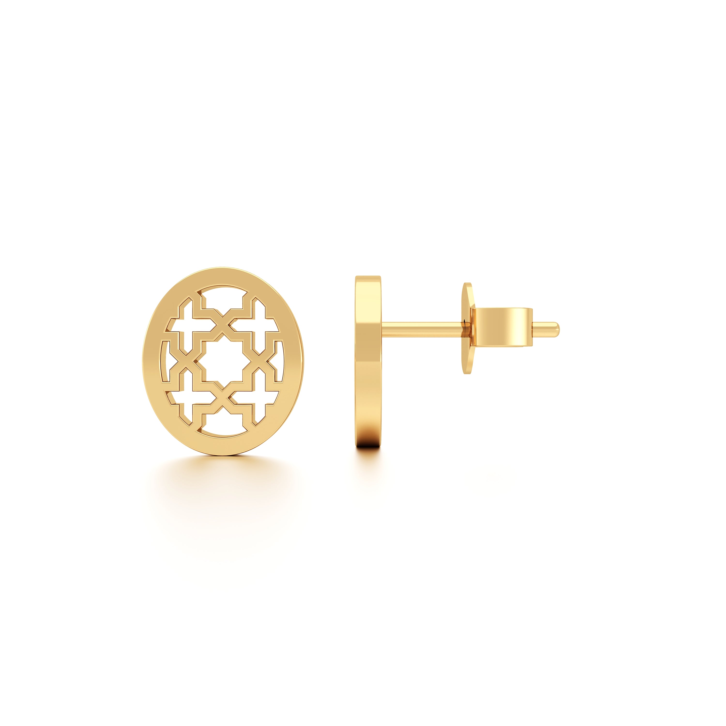 Abeer Oval Filigree Coin Earring