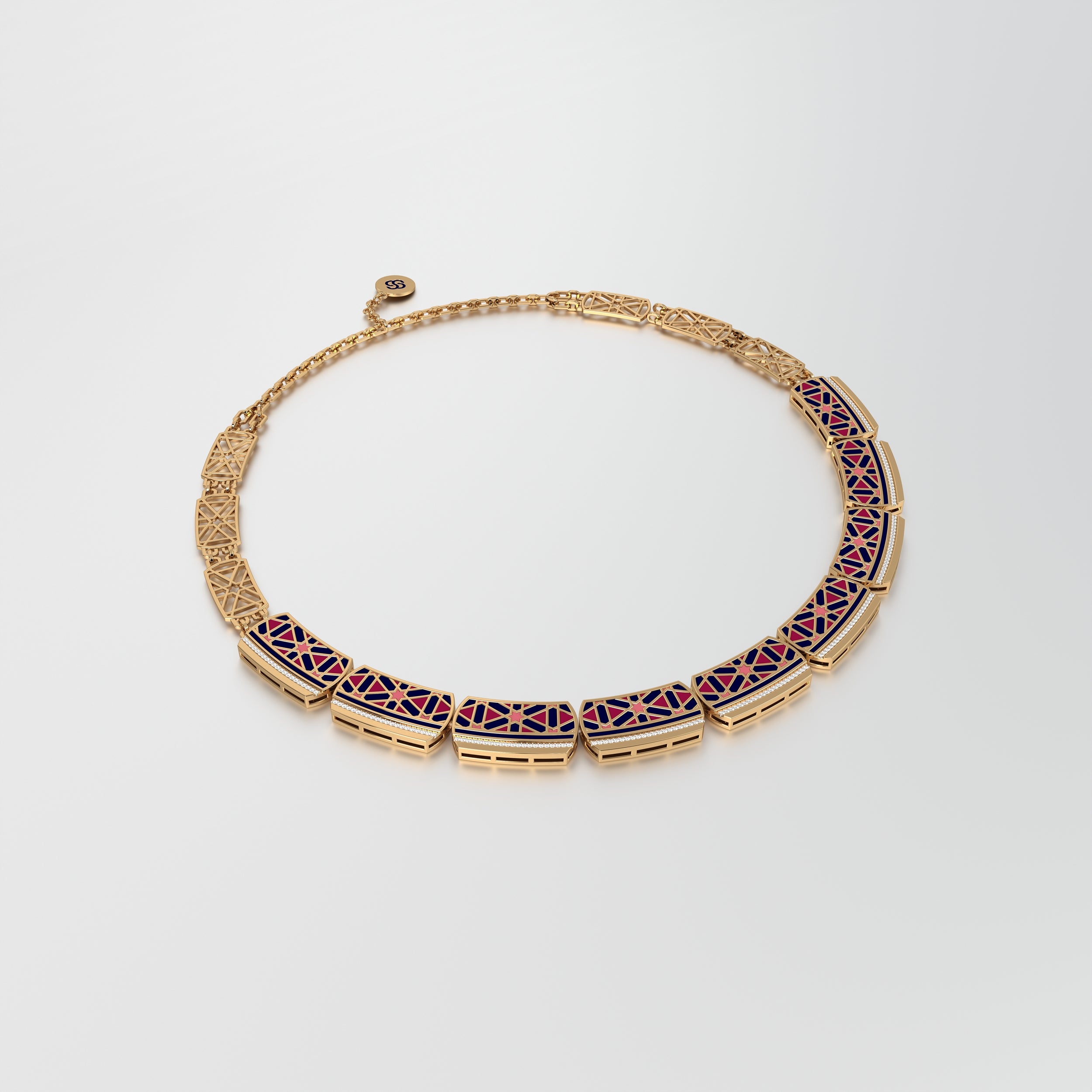 #Pattern & Color_Persian Girih Cardinal Red