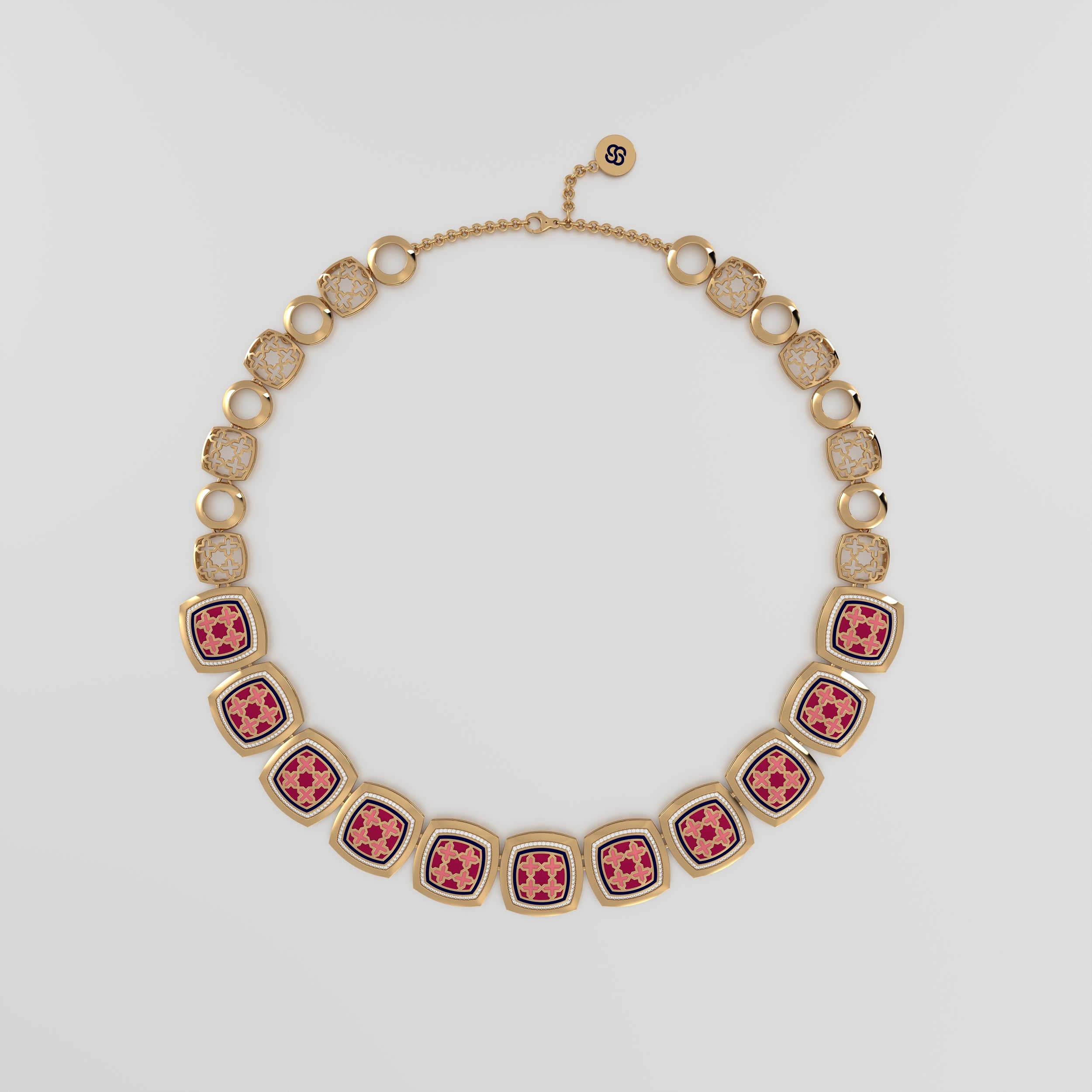 #Pattern & Color_Moroccan Zellij Cardinal Red