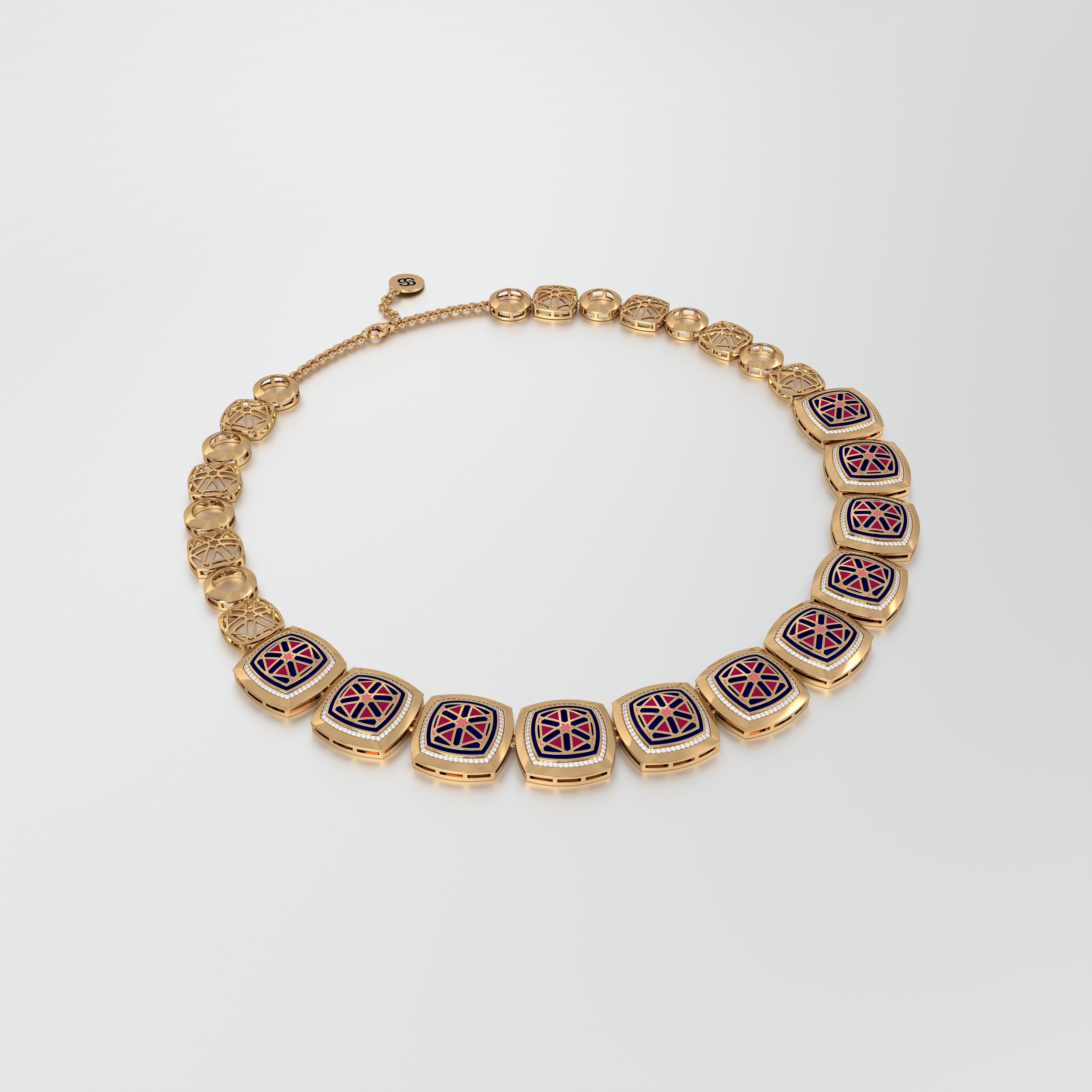 #Pattern & Color_Persian Girih Cardinal Red