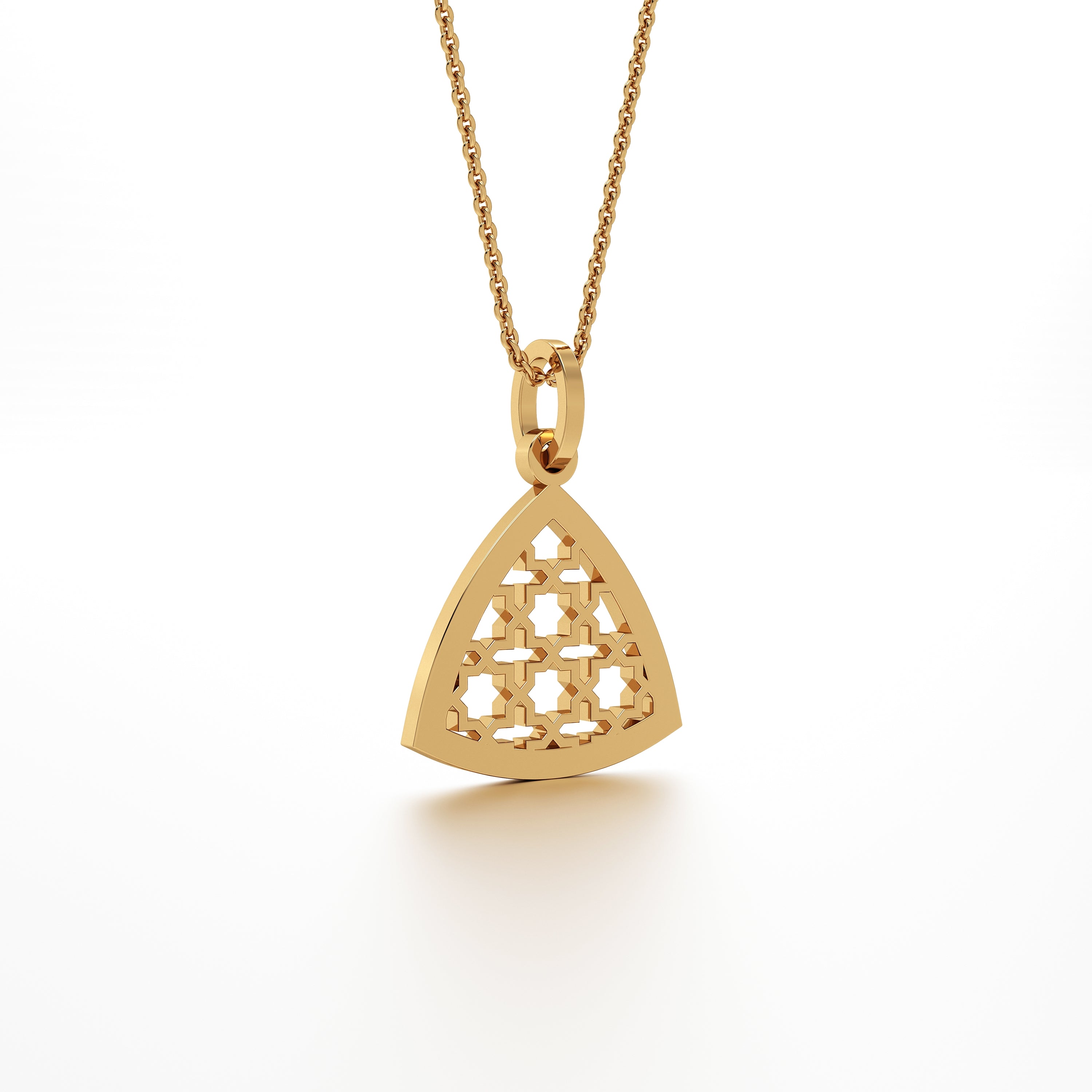 Abeer Trillion Filigree Coin Pendant