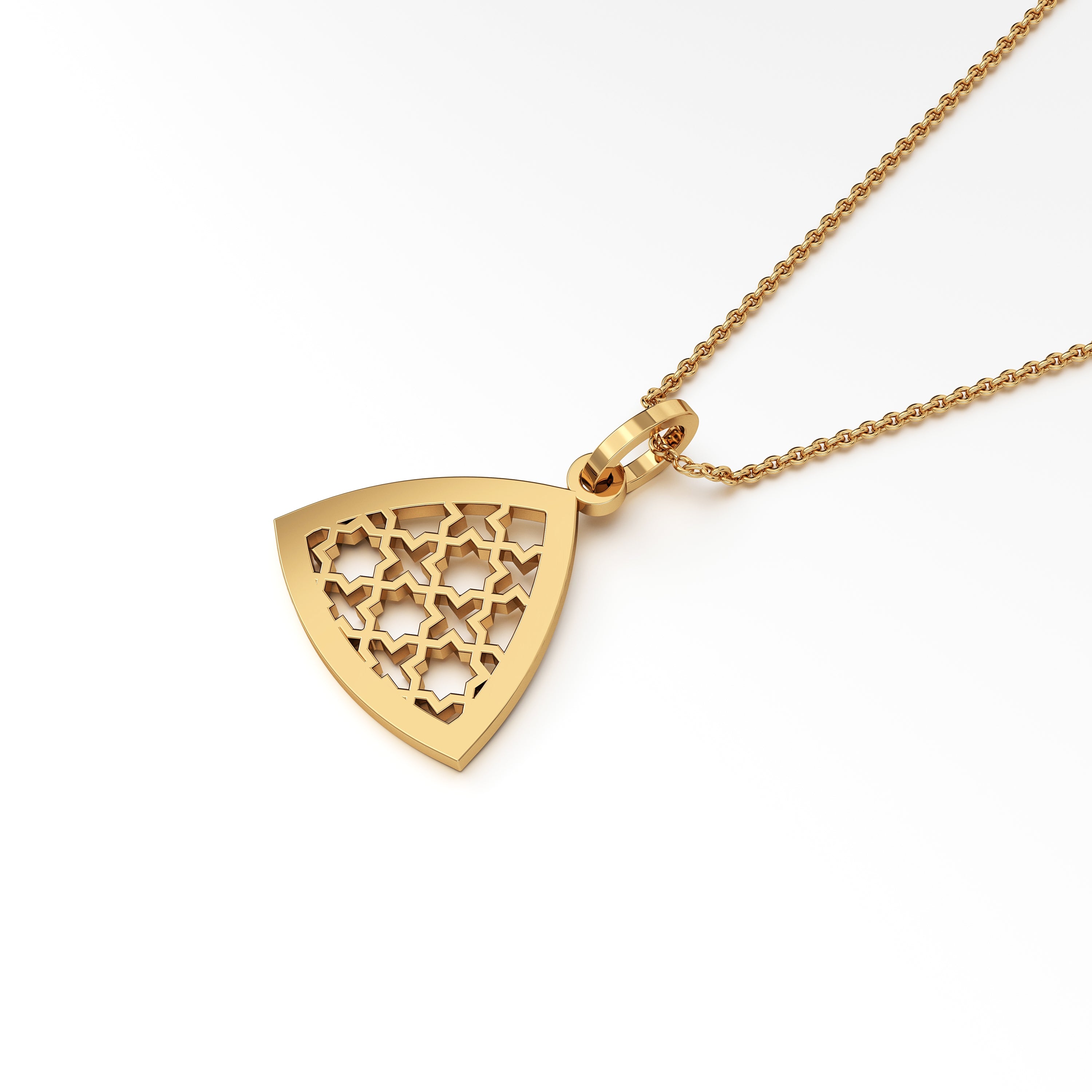 Abeer Trillion Filigree Coin Pendant