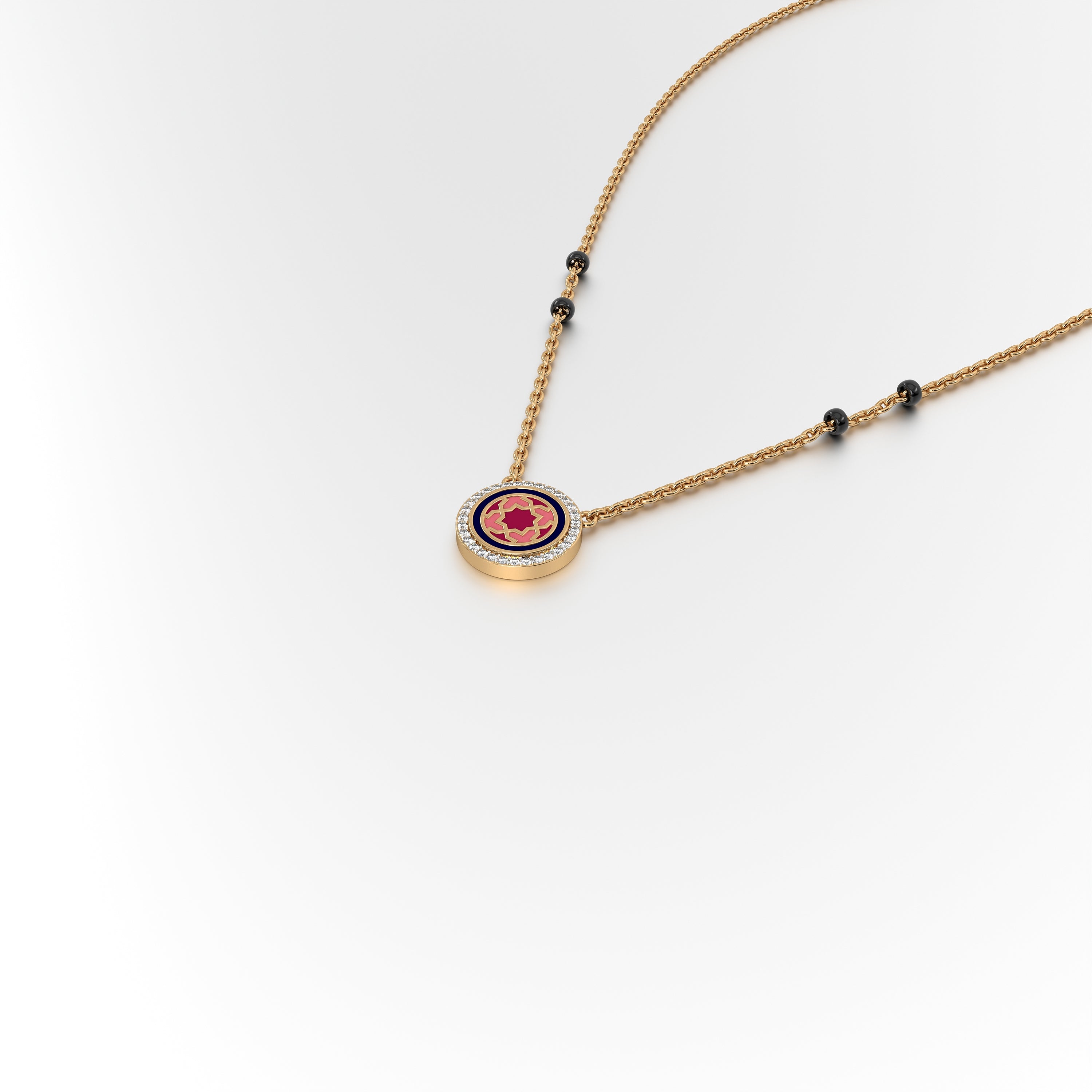 #Pattern & Color_Moroccan Zellij Cardinal Red