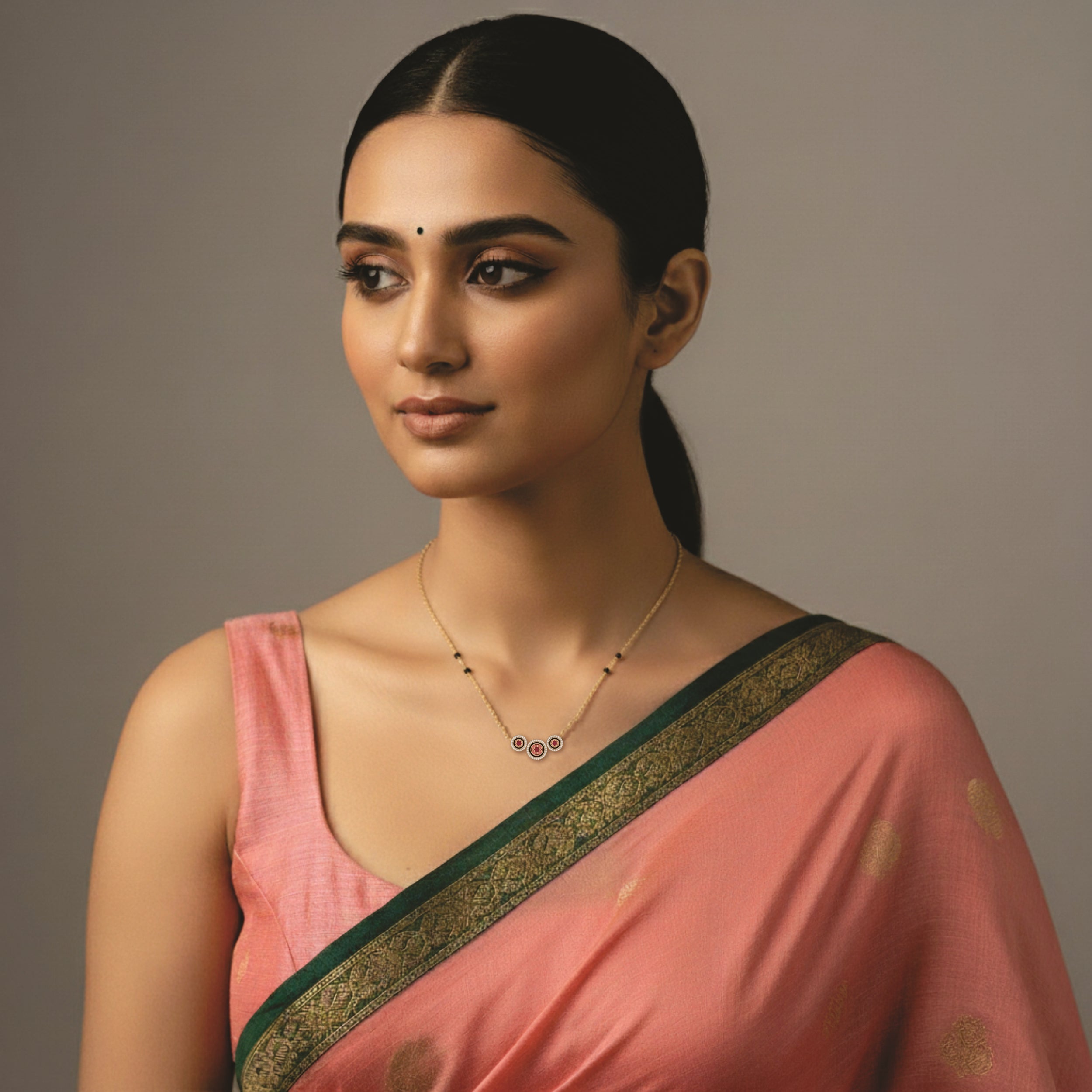 OMAIRA Divine Trinity Mangalsutra medium