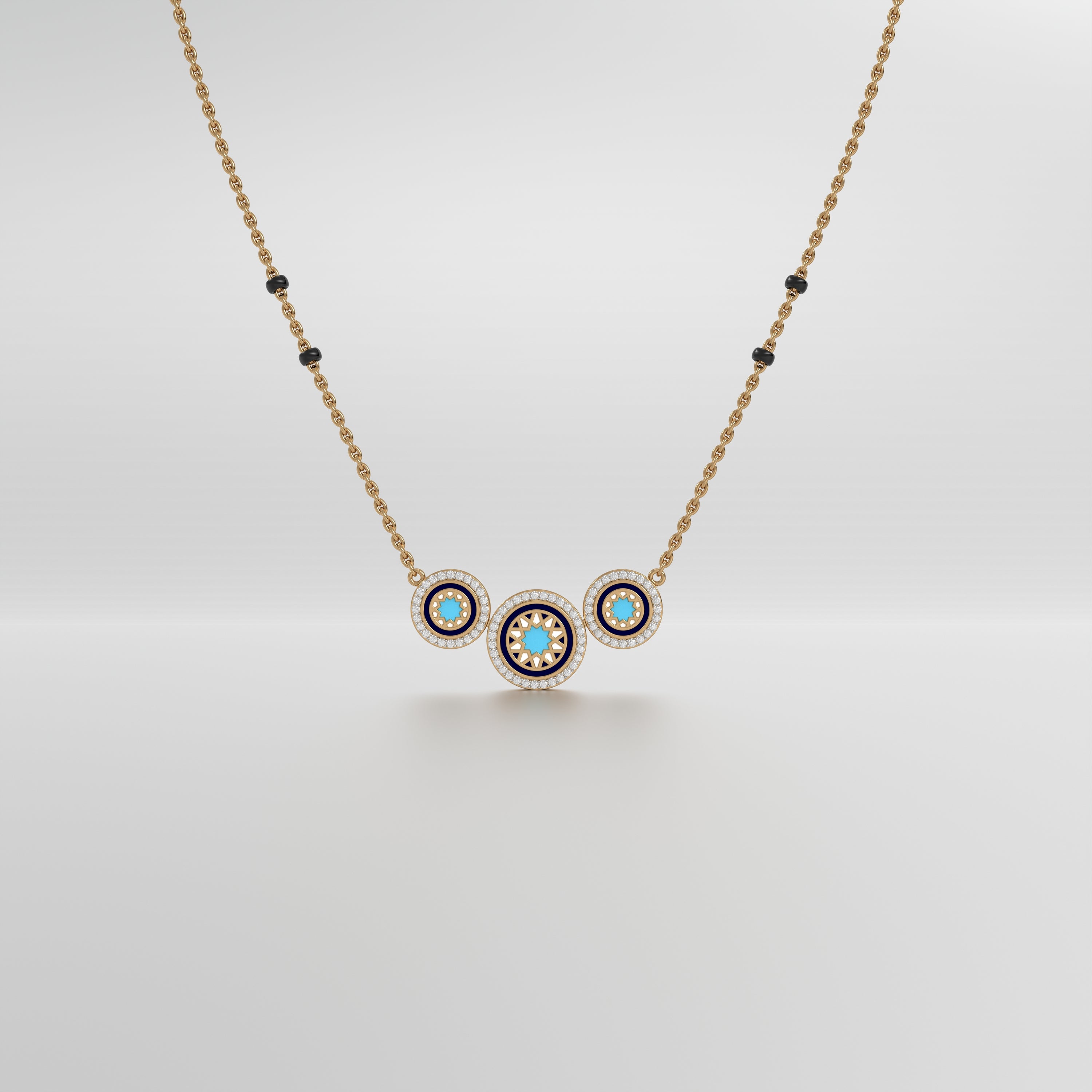 #Pattern & Color_Arabesque Rosette Skyblue