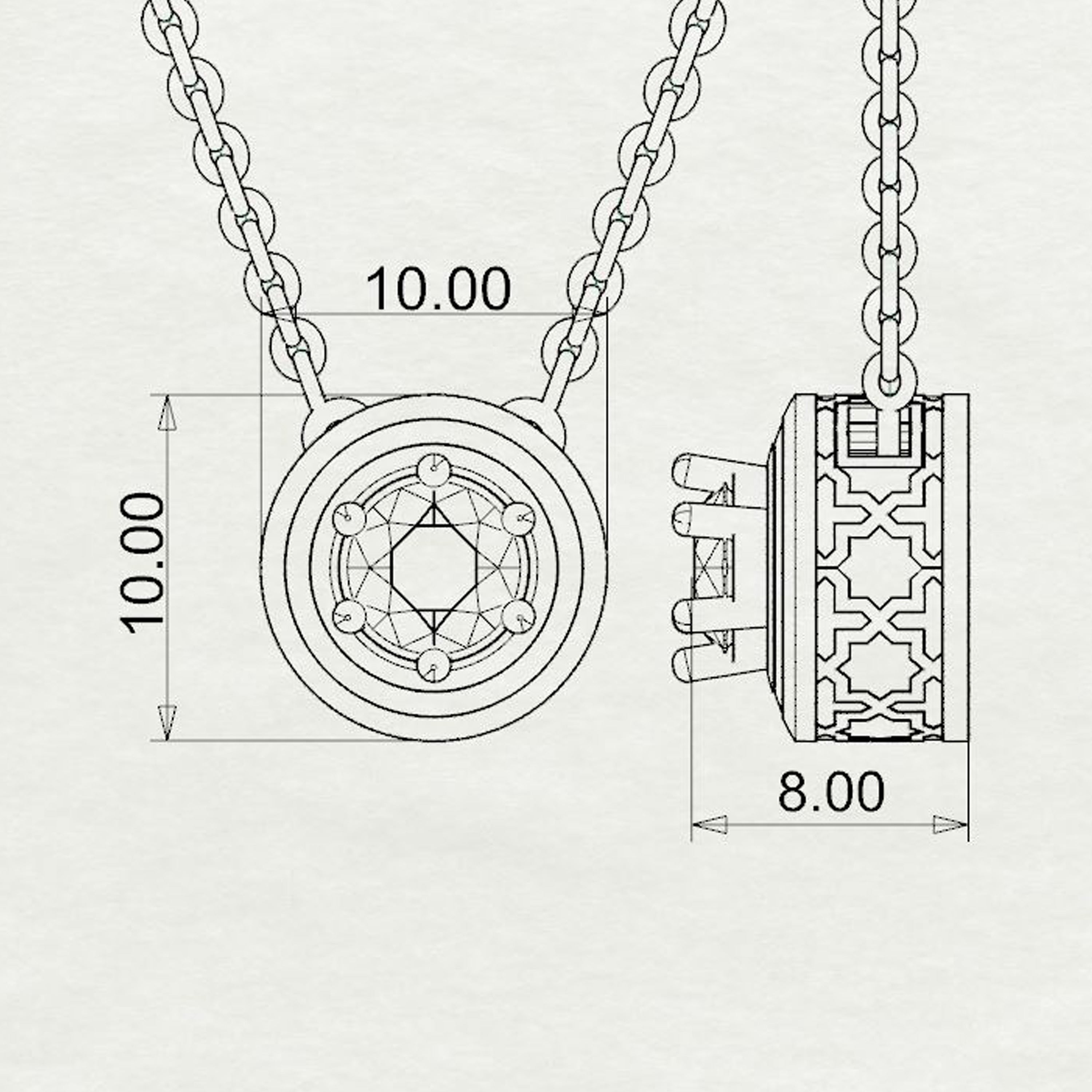 Aliyaah Solitaire Pendant Small