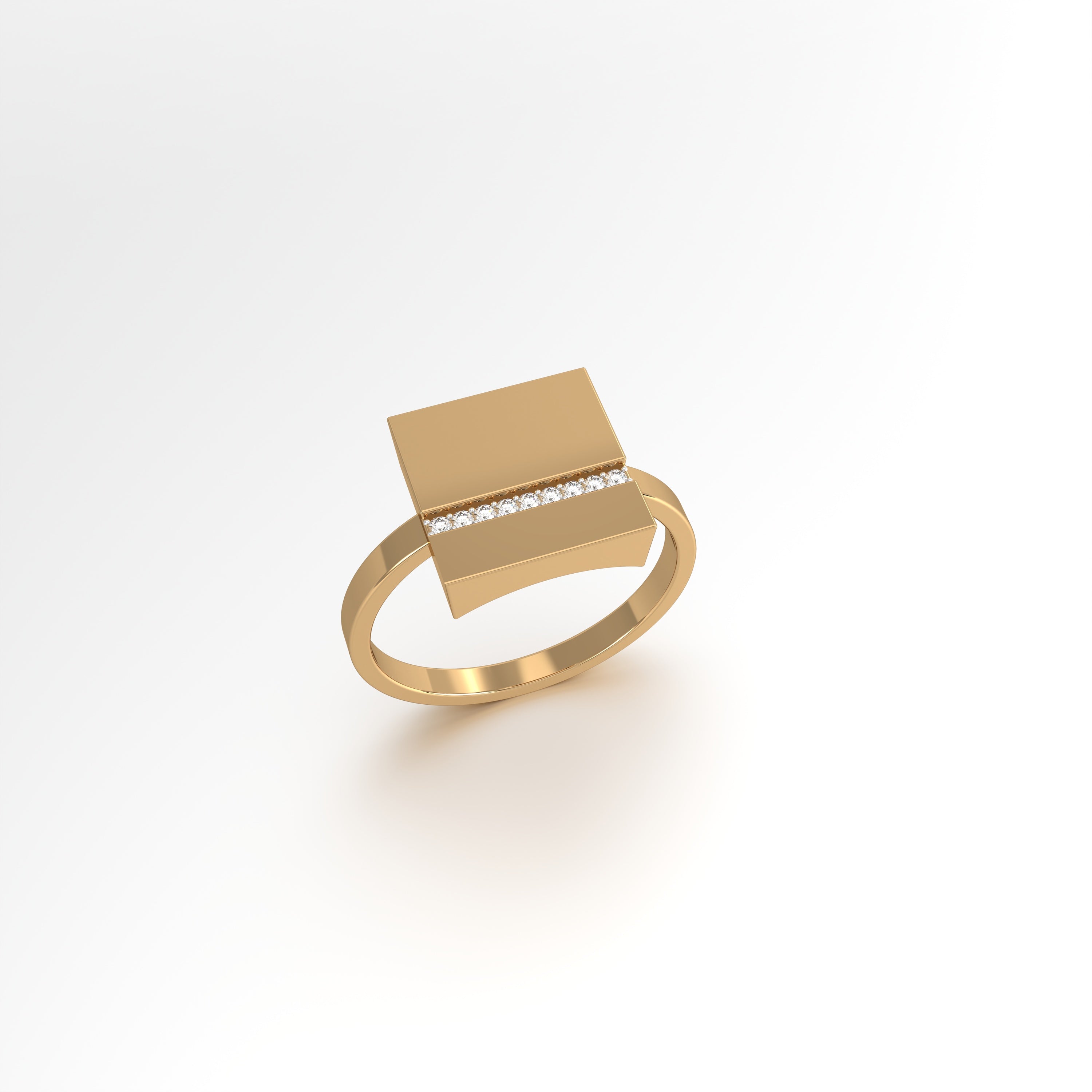 Aurm Square - 'Set the bar' - Ring Medium