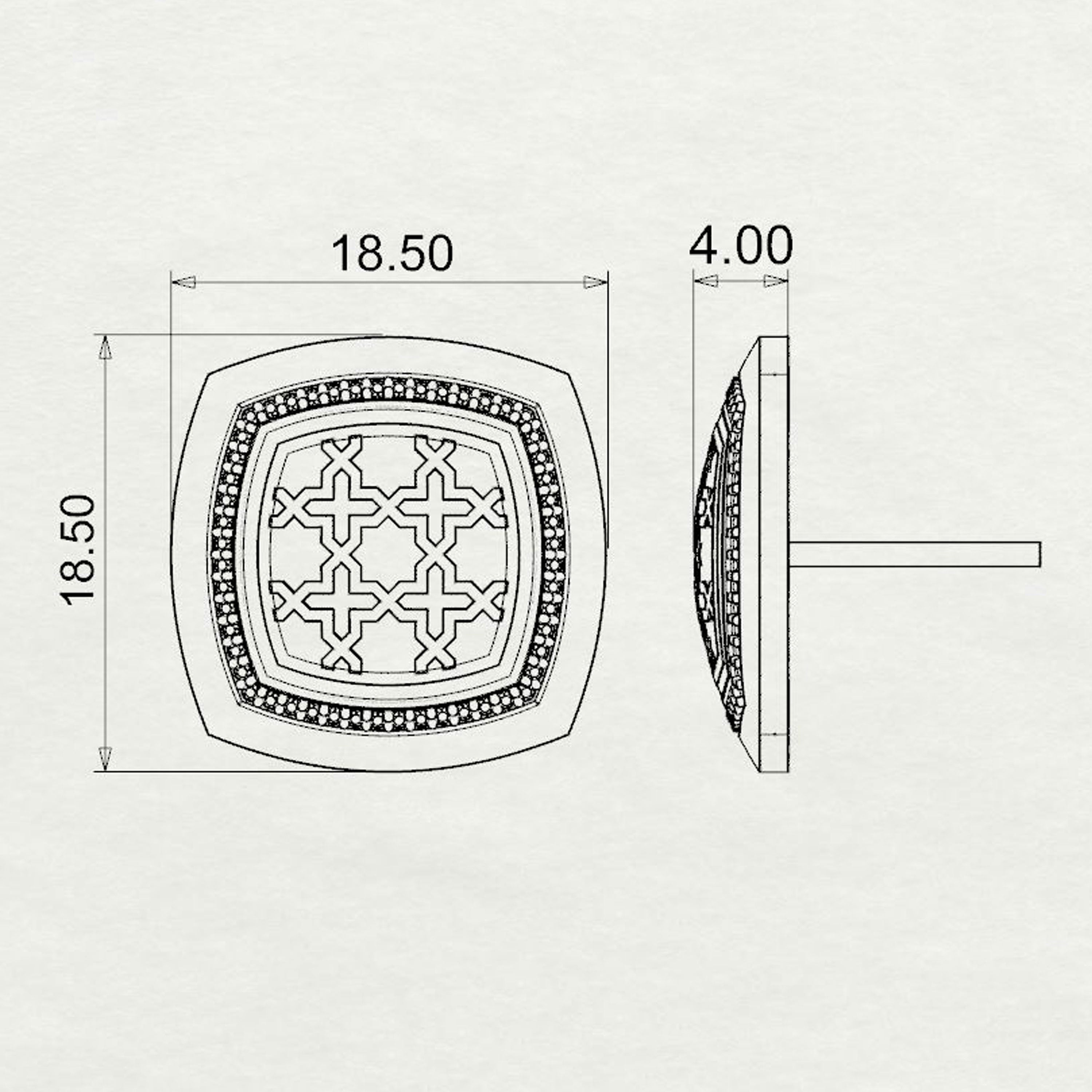 Aynur Cushion Studs Medium